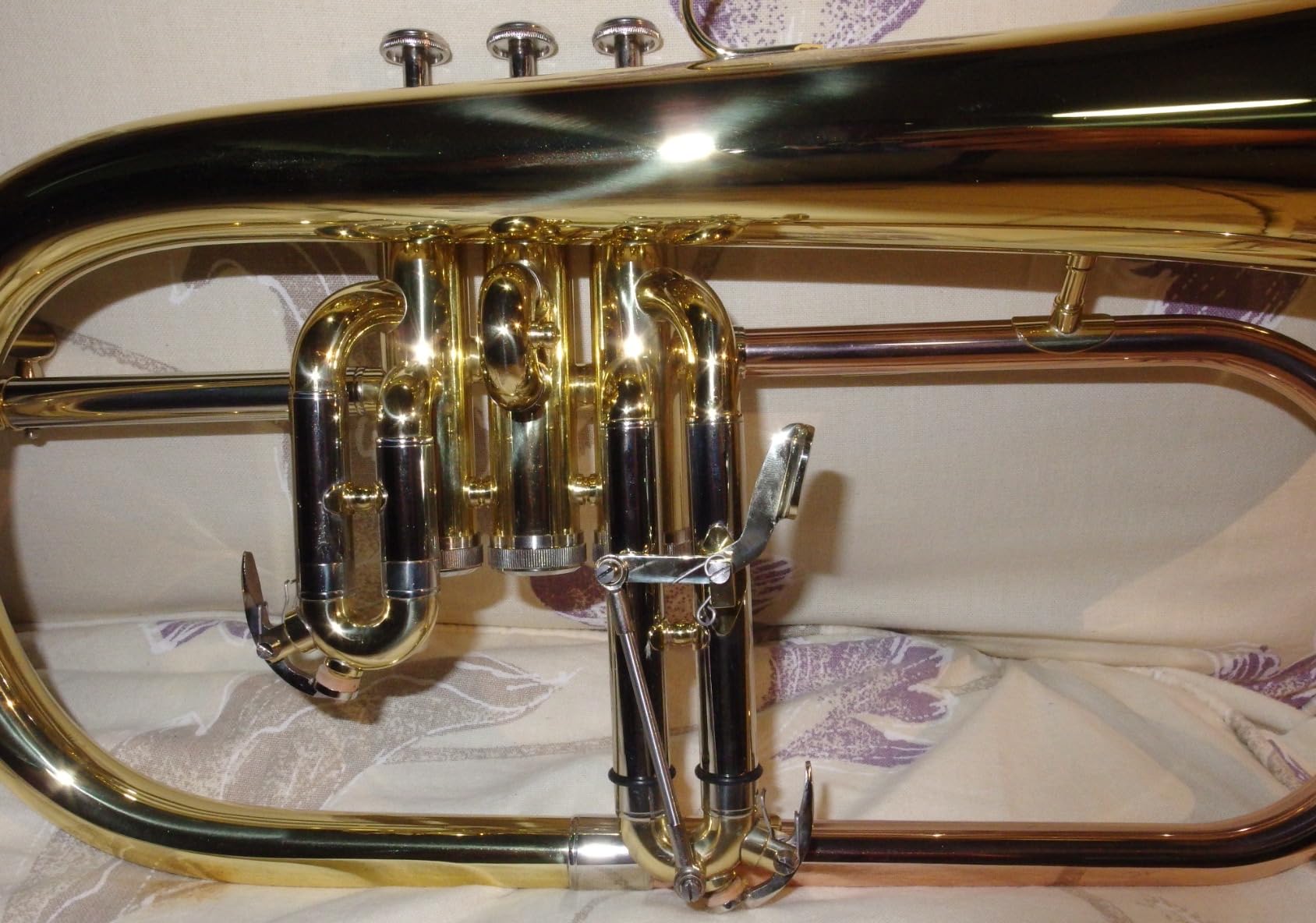 SFH-8336 Brass Flugelhorn 3 Valve Instrument with Case customer photo 1