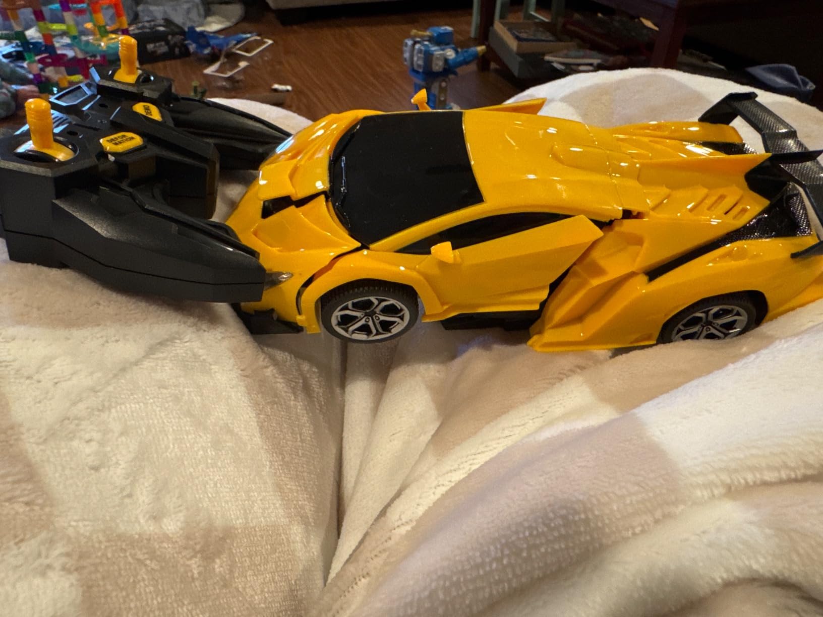 Transform Remote Control Car Toys for Boys 4-6, Drift RC Car Yellow customer photo 2