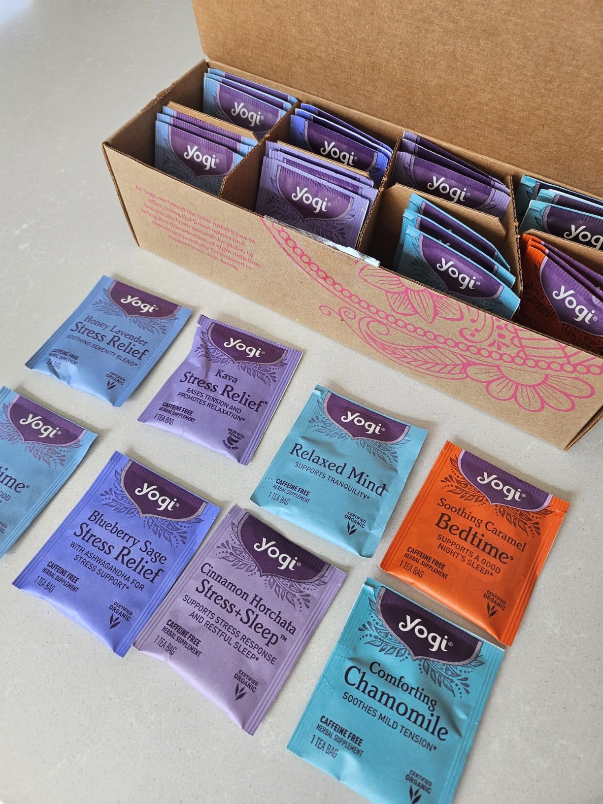 Yogi Relaxation Sampler Box, 32 Tea Bags customer photo 1