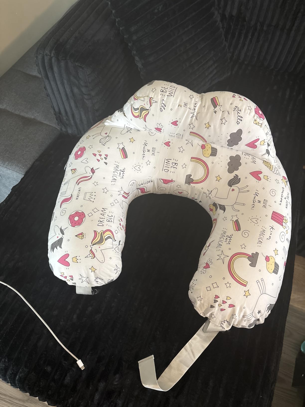 BATTOP Nursing Pillow for Breastfeeding,Bottle Feeding, Plus Size Breastfeeding Pillows with Adjustable Waist Strap Removable Cover, Extra Pillow on Top for More Support for Mom customer photo 1