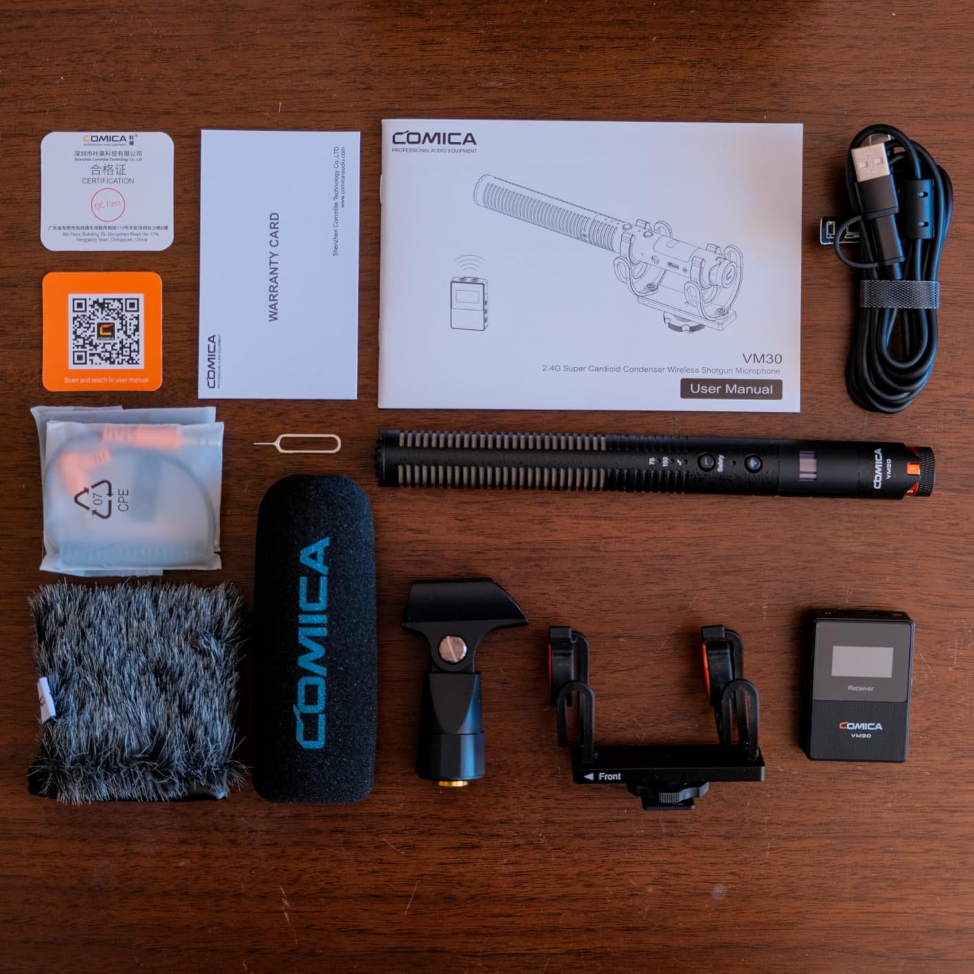 COMICA VM30 Wireless Shotgun Microphone for iPhone Canon Nikon Sony Camera customer photo 1