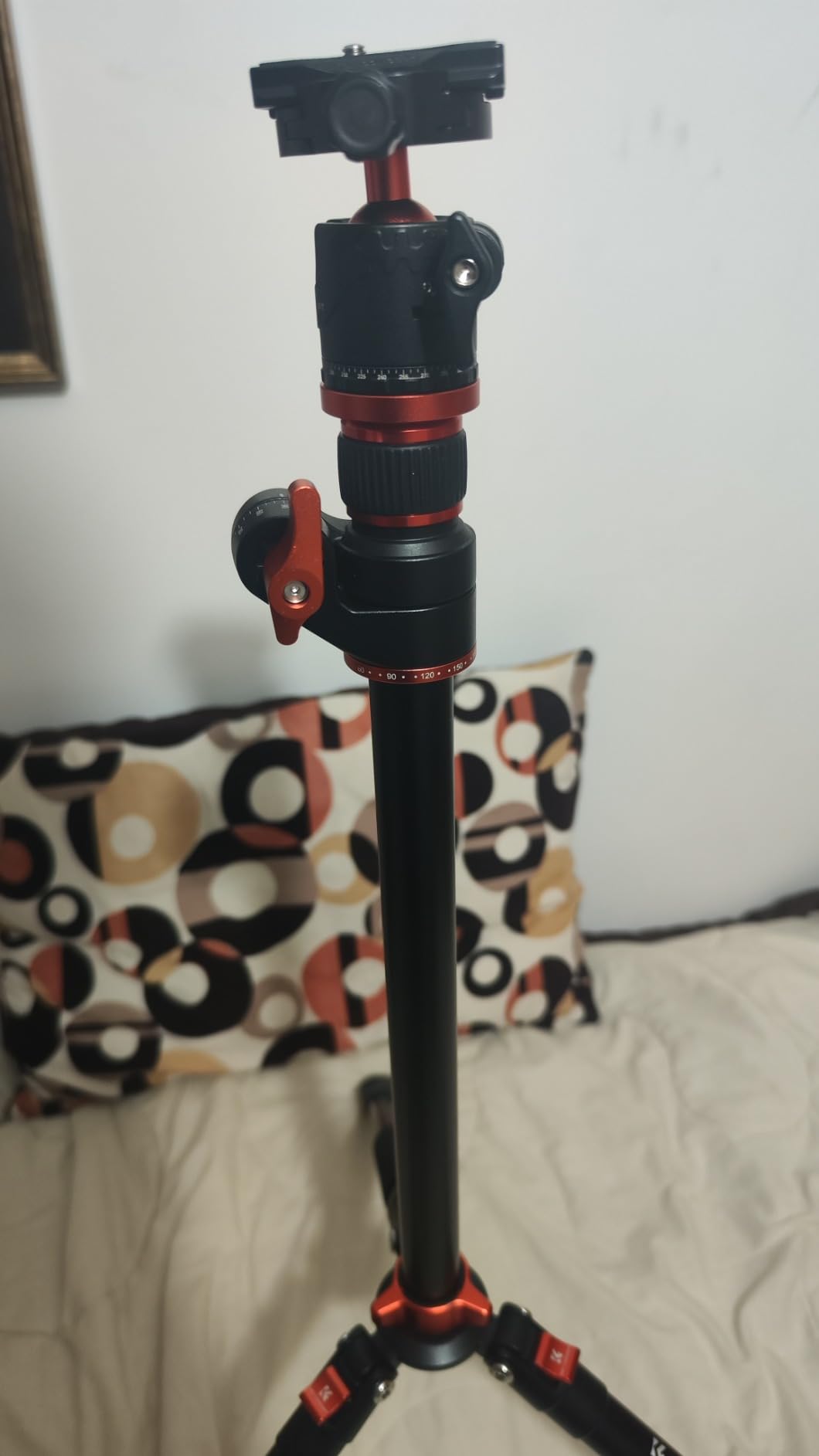 K&F CONCEPT 90''/230cm Ultra High Horizontal Overhead Camera Tripod | Metal Ball Head, 10KG Load Capacity, Detachable Monopod, Flexible Shooting DSLR Travel Video Tripods T254A7+BH-28L customer photo 1