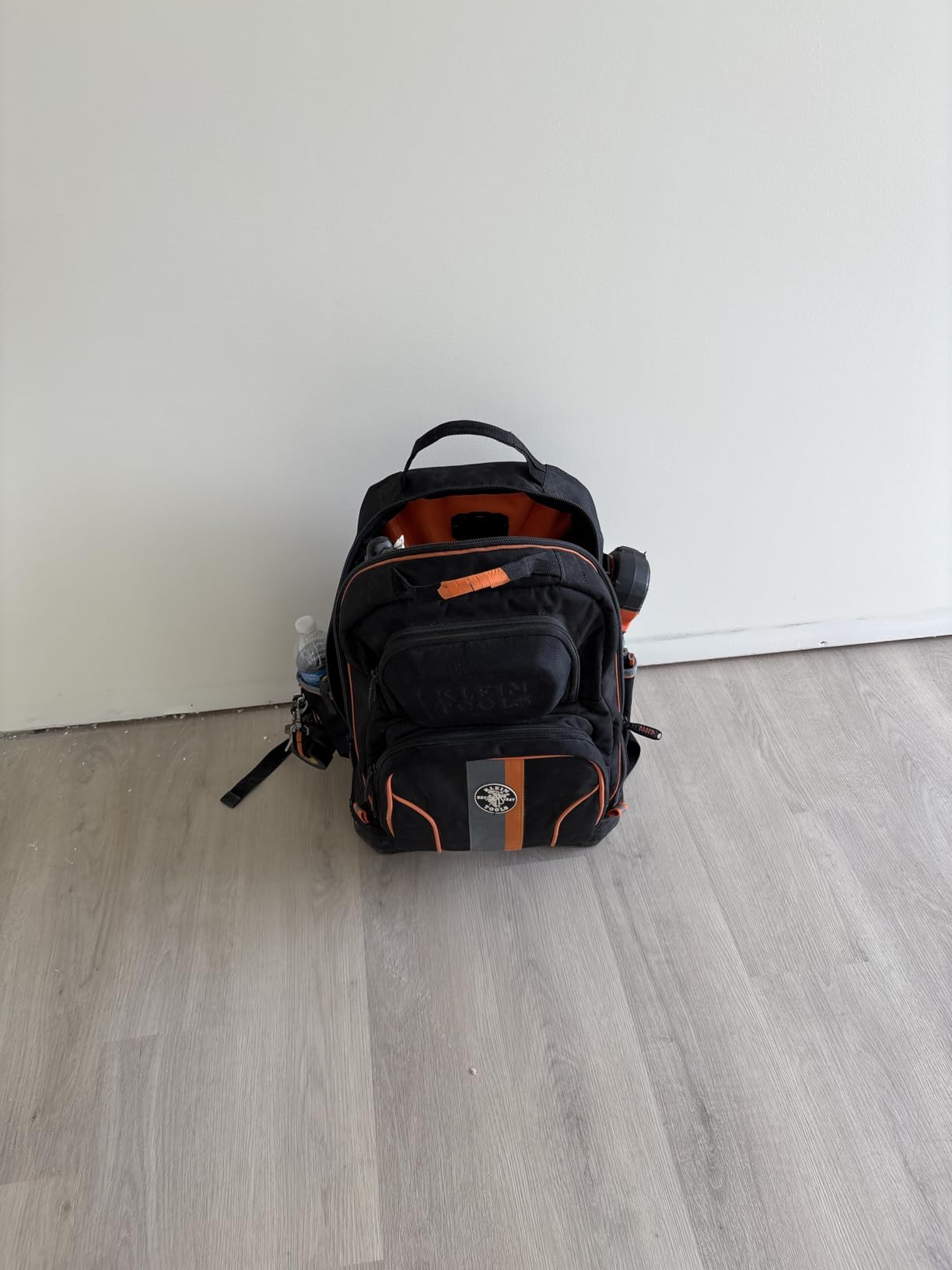 Klein Tools 62800BP Backpack Tool Bag, Tradesman Pro Extra-Large 40-Pocket Electrician Jobsite Backpack with Molded Bottom, Charging Port customer photo 2