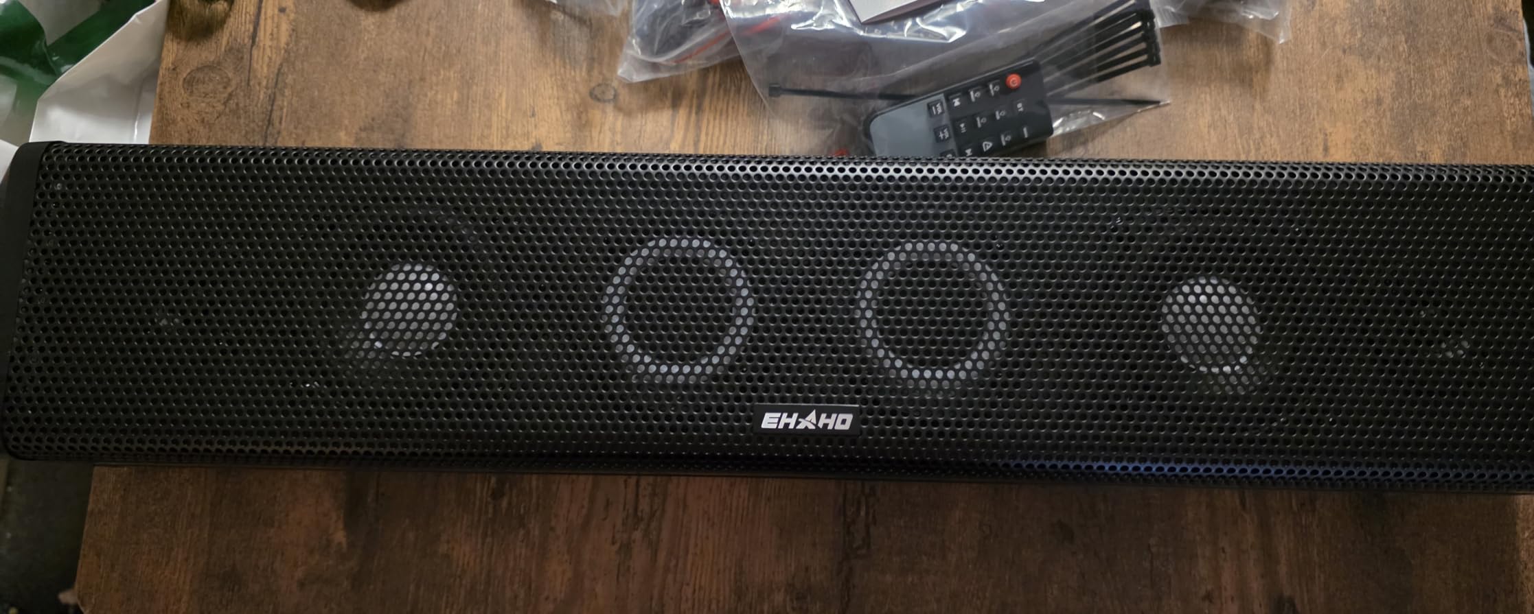 Ehaho 25 Inch 6-Speaker UTV Sound Bar with Bluetooth, RGB, IP66 Waterproof customer photo 2