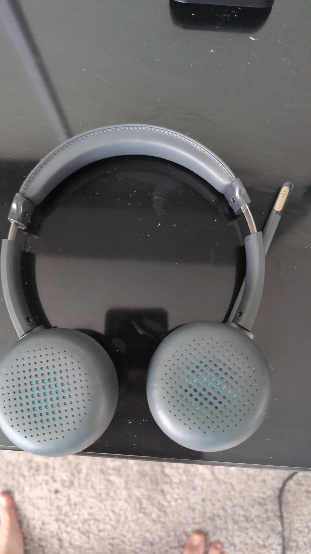 JLab, Go Work Gen 2, Wireless Headset, Bluetooth, USB Dongle, Boom Mic, Multipoint, Over Ear Headphones, Black customer photo 2