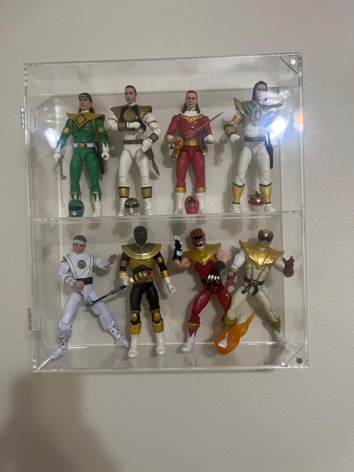 NIUBEE Acrylic Display Case for Figures, Dustproof Clear Wall Mount/Desktop customer photo 2