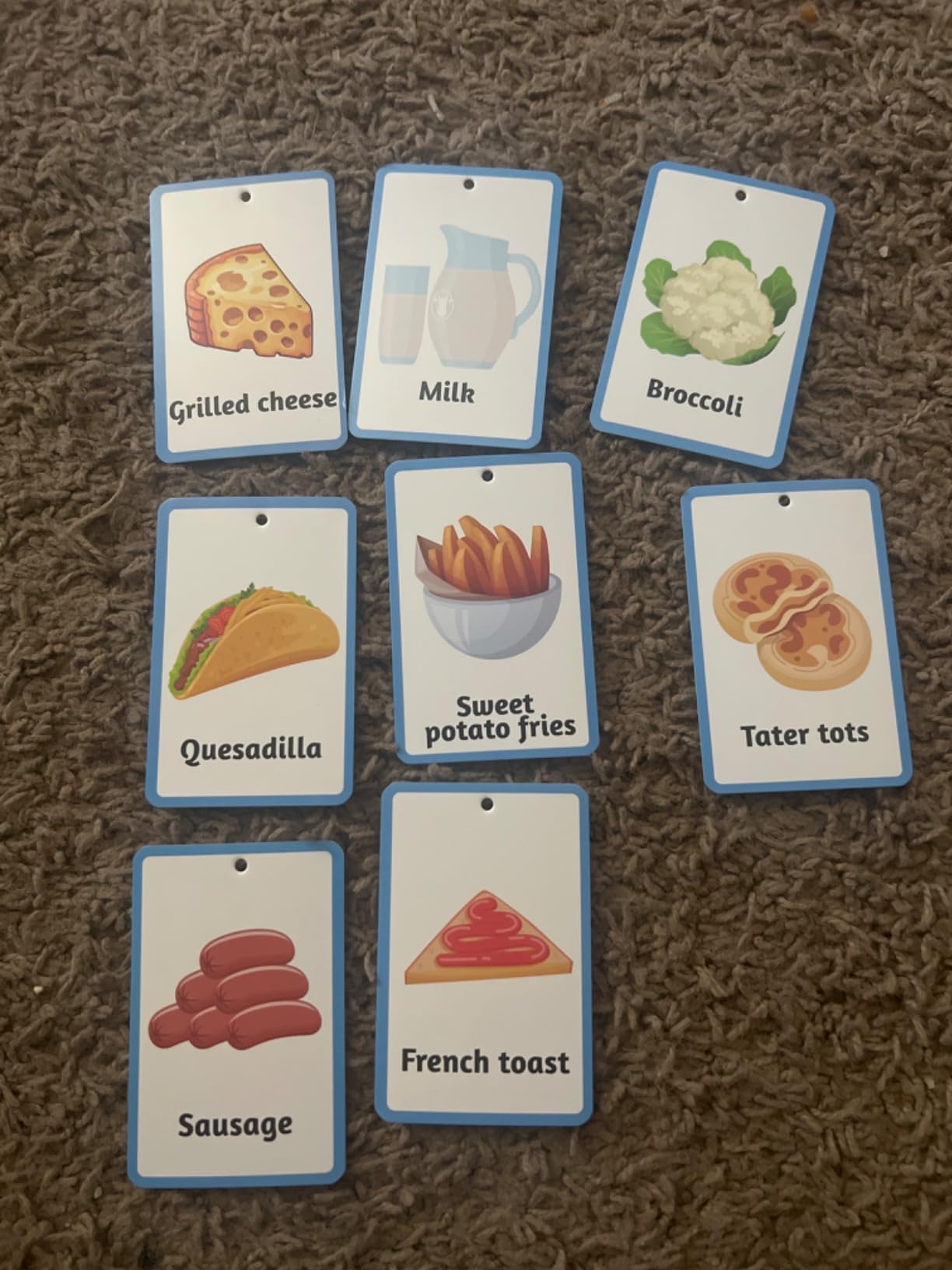 Equsion 88 Pcs Autism Communication Cards Set for Speech Delay,Blue customer photo 1