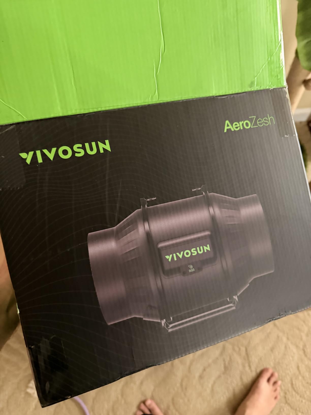 VIVOSUN T6 Air Filtration Kit, Inline Fan, Controller, Carbon Filter, Duct customer photo 1