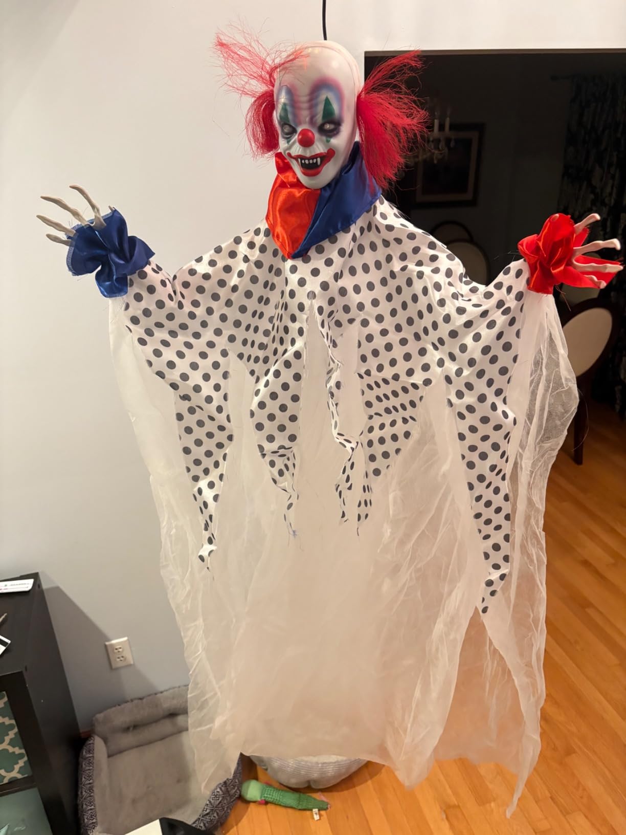 Haunted Hill Farm 5.9-Ft. Talking Clown on Stage Halloween Animatronic customer photo 1