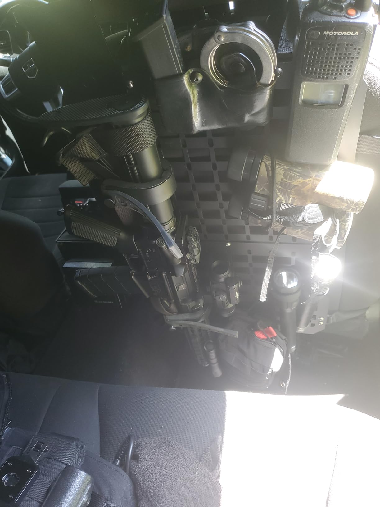 Truck Gun Rack Molle Seat Back Organizer Gun Holder Molle Panel for Vehicles Tactical Truck Mount Panels customer photo 2