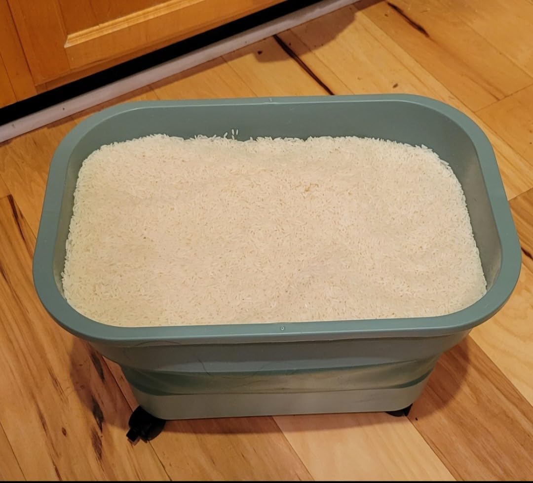 20-30 Lbs Rice Storage Container,Collapsible Food Storage Containers customer photo 1