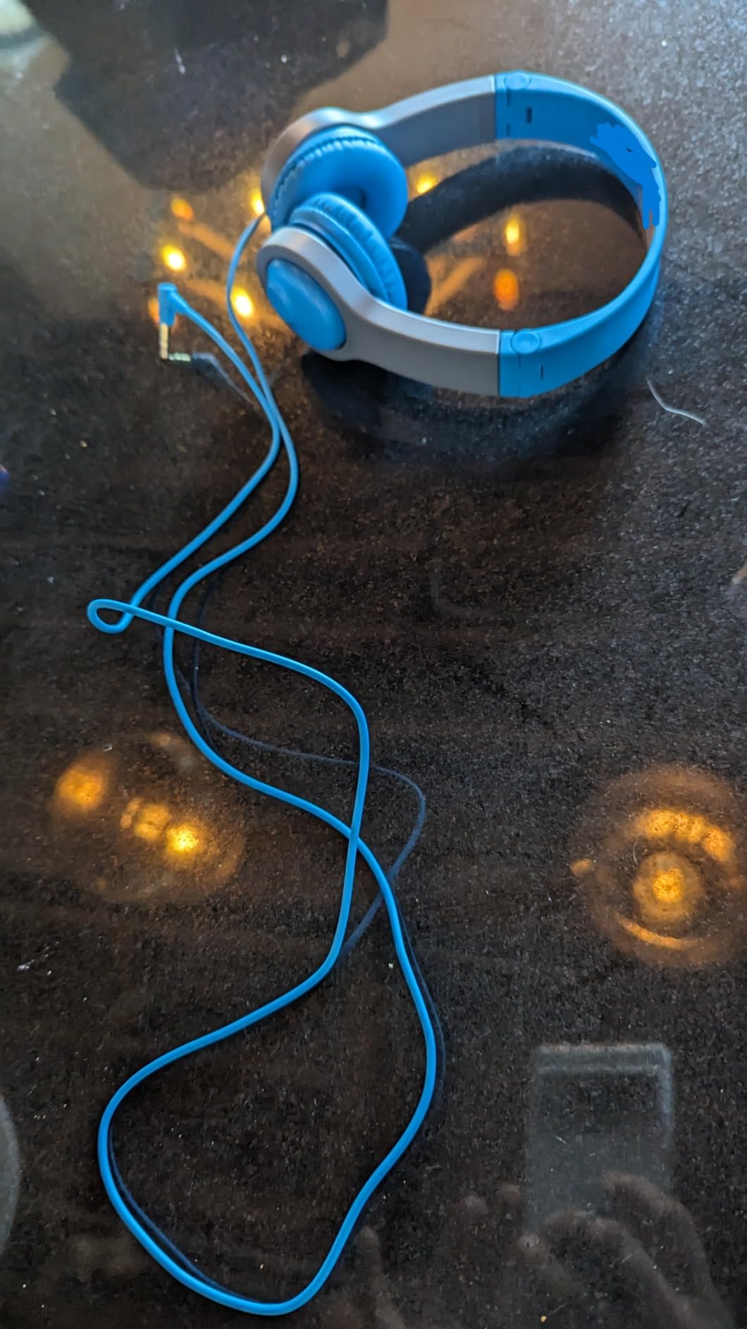 JLab, JBuddies Folding Gen 2, Kids Wired Headphones, Noise Isolation, Volume Limiting, Toddler Headphones, Blue/Grey customer photo 2