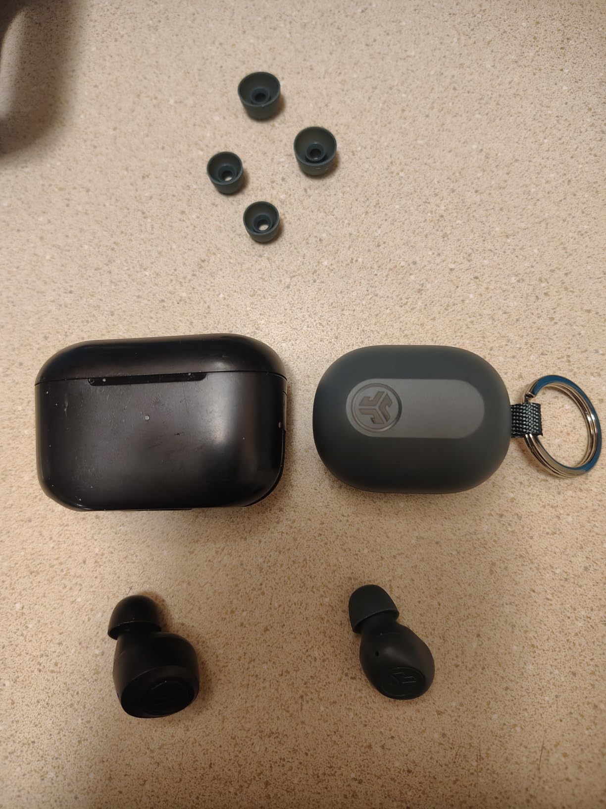 JLab JBuds Mini True Wireless Earbuds, Bluetooth Multipoint, Charcoal Black customer photo 1