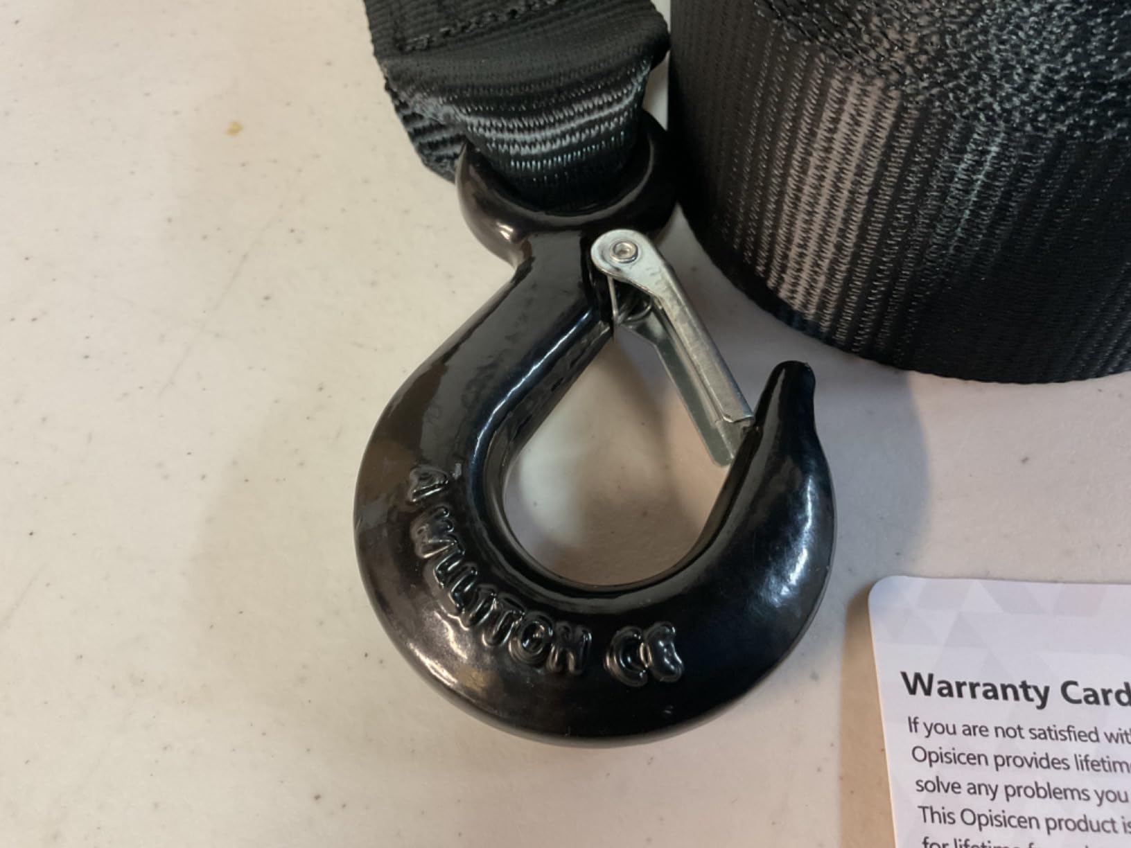 Heavy Duty Boat Trailer Winch Strap with Hook - 2