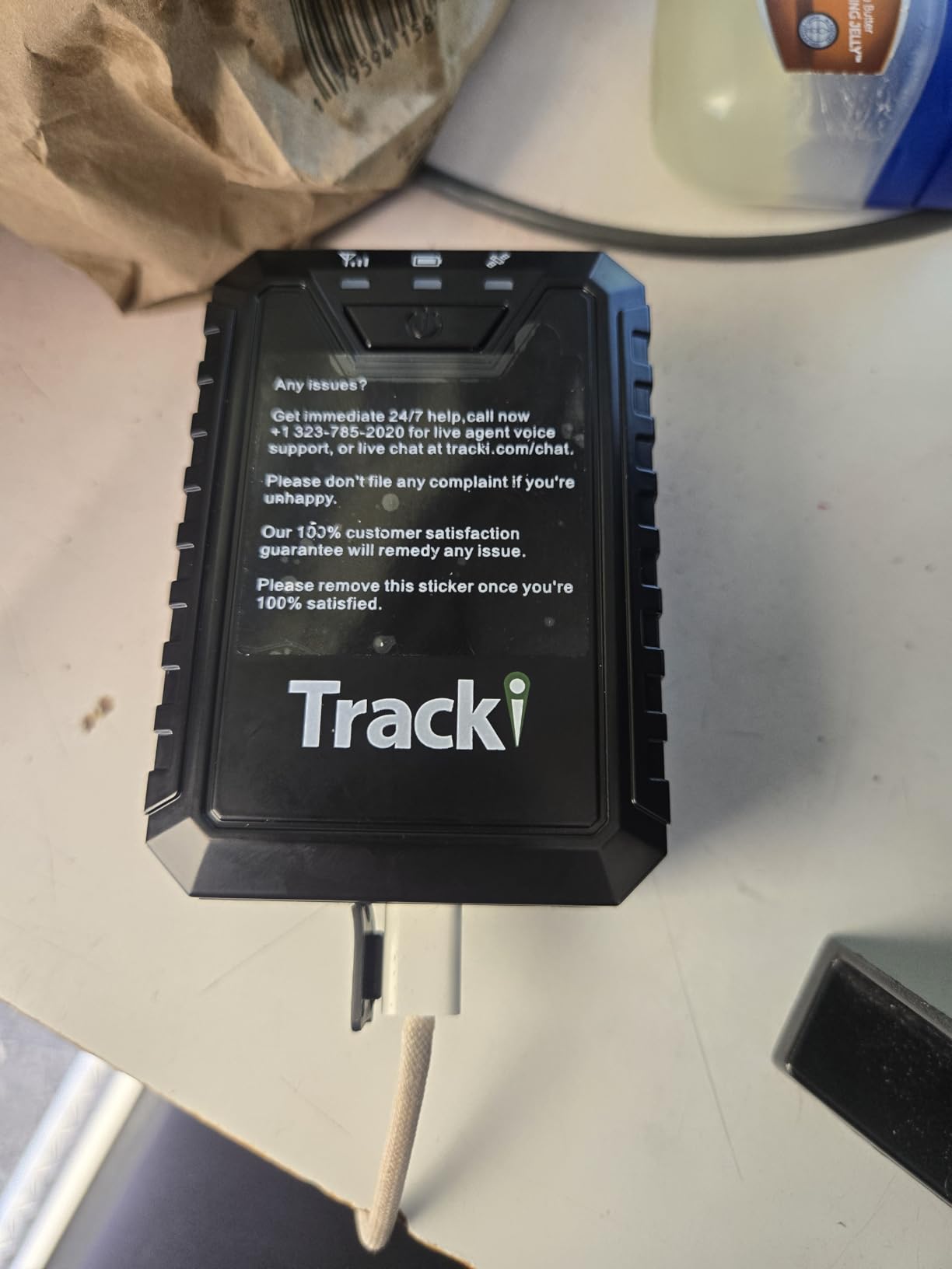 Tracki Pro GPS Tracker for Vehicles, 4G LTE, Long Battery Life customer photo 1