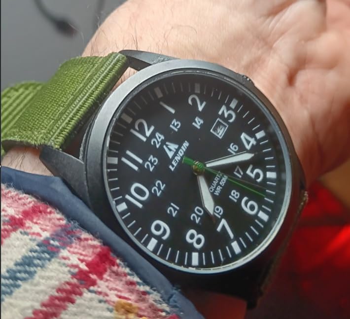 LN LENQIN Mens Watches Military Sport Analog Quartz Watch for Men customer photo 1