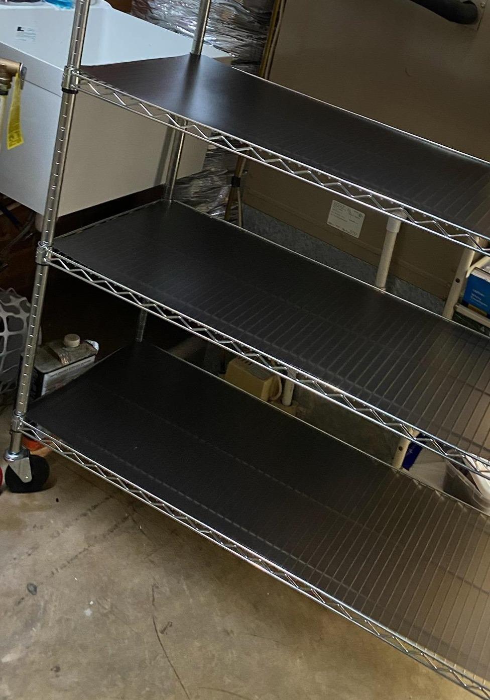 SafeRacks NSF 4-Tier Heavy Duty Steel Wire Rack w/Wheels (36