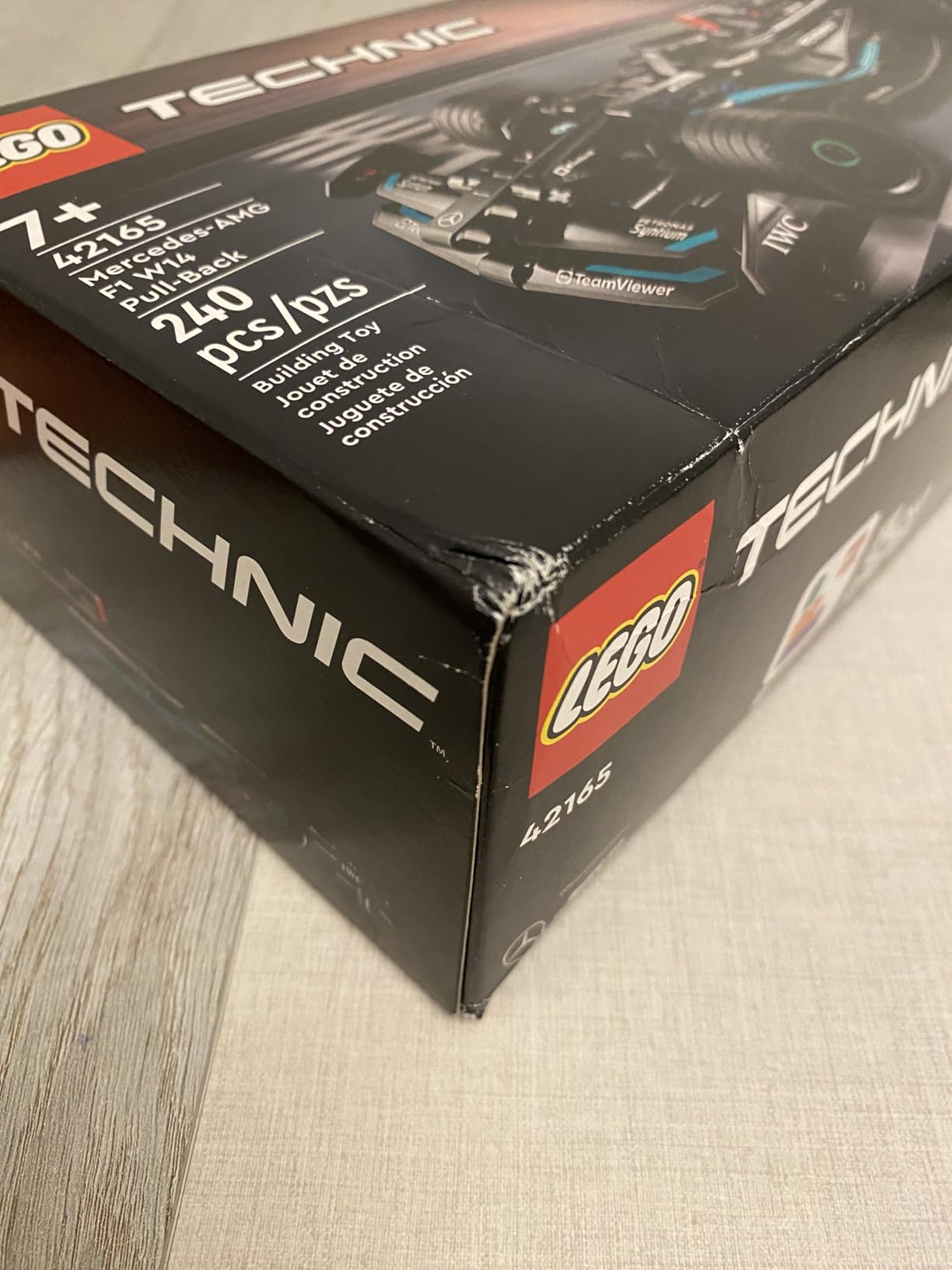 LEGO Technic Mercedes-AMG F1 W14 E Performance Pull-Back Car Toy, Vehicle Building Set for Boys and Girls, Mercedes Race Car Toy Model, Gift for Kids Ages 7 and Up, 42165 customer photo 1