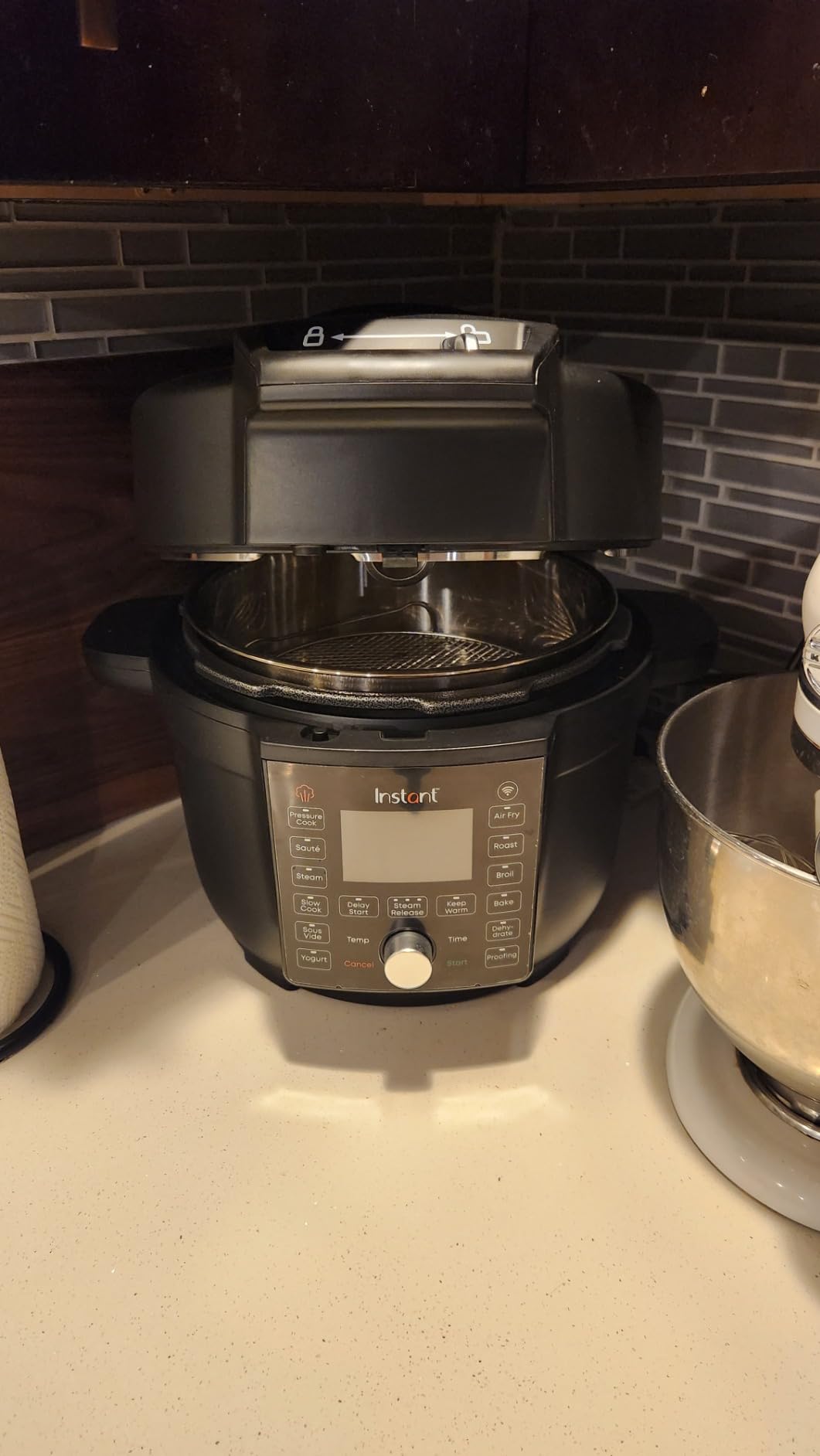 Instant Pot 6.5 Quart Duo Crisp Ultimate Lid with WIFI, 13-in-1 Air Fryer and Pressure Cooker Combo, Saute, Slow Cook, Bake, Steam, Warm, Roast, Dehydrate, Sous Vide, & More, Includes App with Recipes customer photo 1