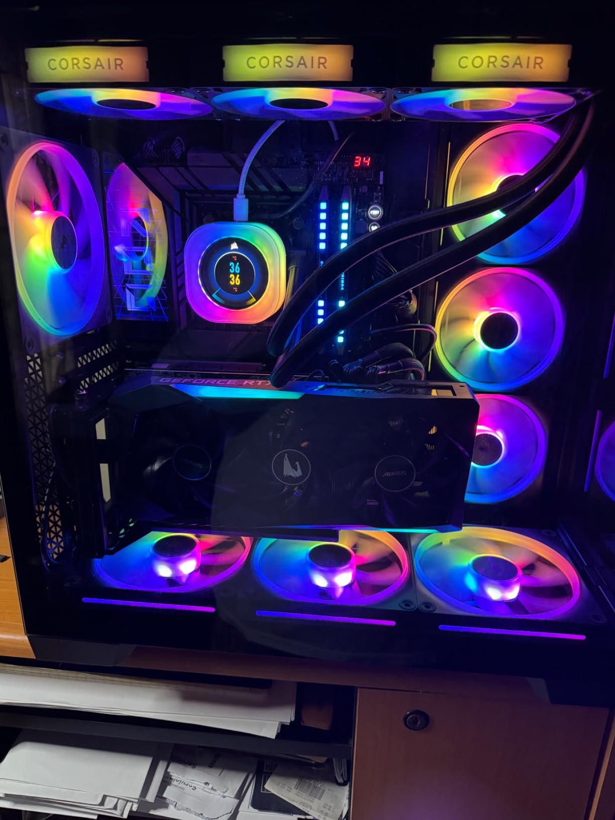 ASUS ROG Maximus Z790 Dark Hero (WiFi 7) LGA 1700(Intel 14th &13th&12th Gen) ATX Gaming Motherboard(PCIe 5.0x16, 5xM.2 Slots,DDR5,2X Thunderbolt 4 Ports, USB Type-C Front-Panel) customer photo 2