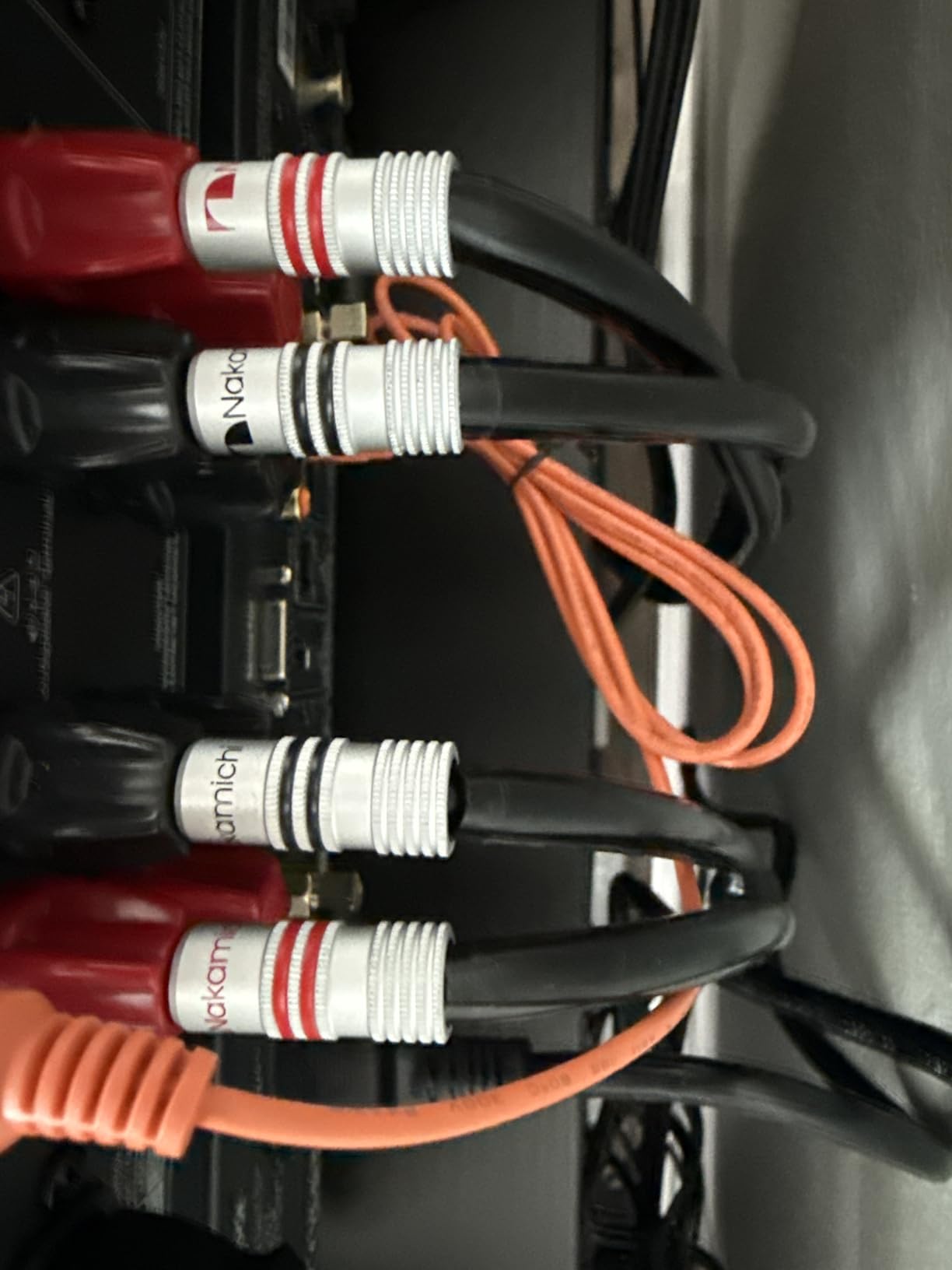 Nakamichi 24k Gold Plated Banana Plugs with 12 AWG Speaker Cable 99.9% OFC customer photo 2