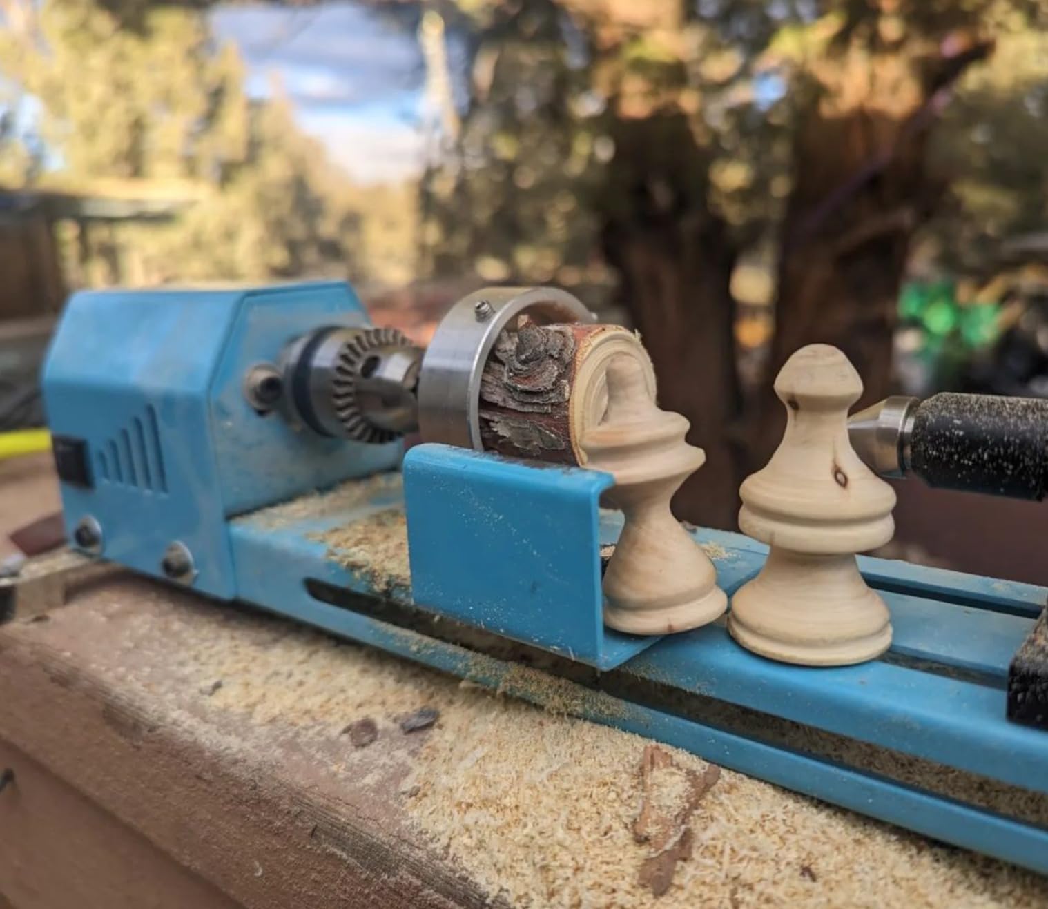 Mini Wood Lathe Machine Multi-Purpose Upgraded And Lengthened Processing Diameter 11inch Support Turning Cutting Sanding Polishing Wood, Professional Customized Tool Accessories customer photo 2