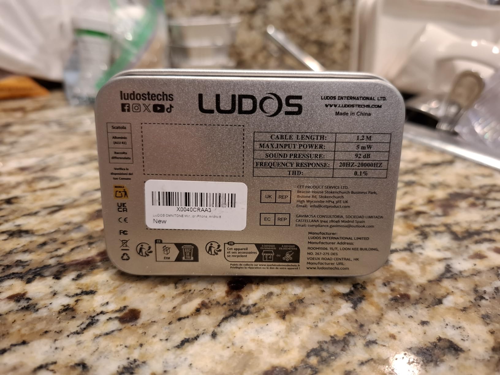 LUDOS OMNITONE Wired Earbuds in-Ear Headphones, 5 Year Warranty, Earphones with Microphone, 3.5 mm Jack Corded Ear Buds, Videoconference for iPhone, Samsung, Computer, Laptop, Kids, School Students customer photo 1