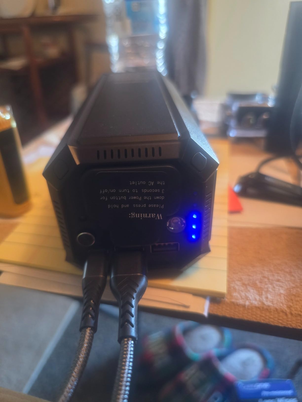 Portable Power Bank with AC Outlet, 100W Portable Laptop Charger, 98Wh/27000mAh High Capacity with 65W PD USB C Laptop Battery Bank, Backup Power Source for Business Travel and Outdoor Activities customer photo 2