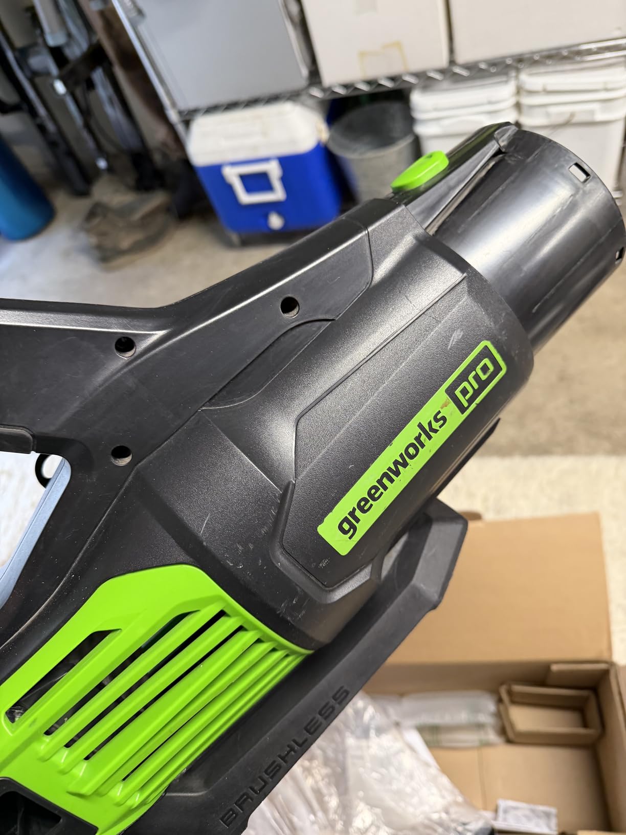 Greenworks 80V Electric Leaf Blower, 770 CFM, 4.0 Ah Battery and Charger customer photo 2