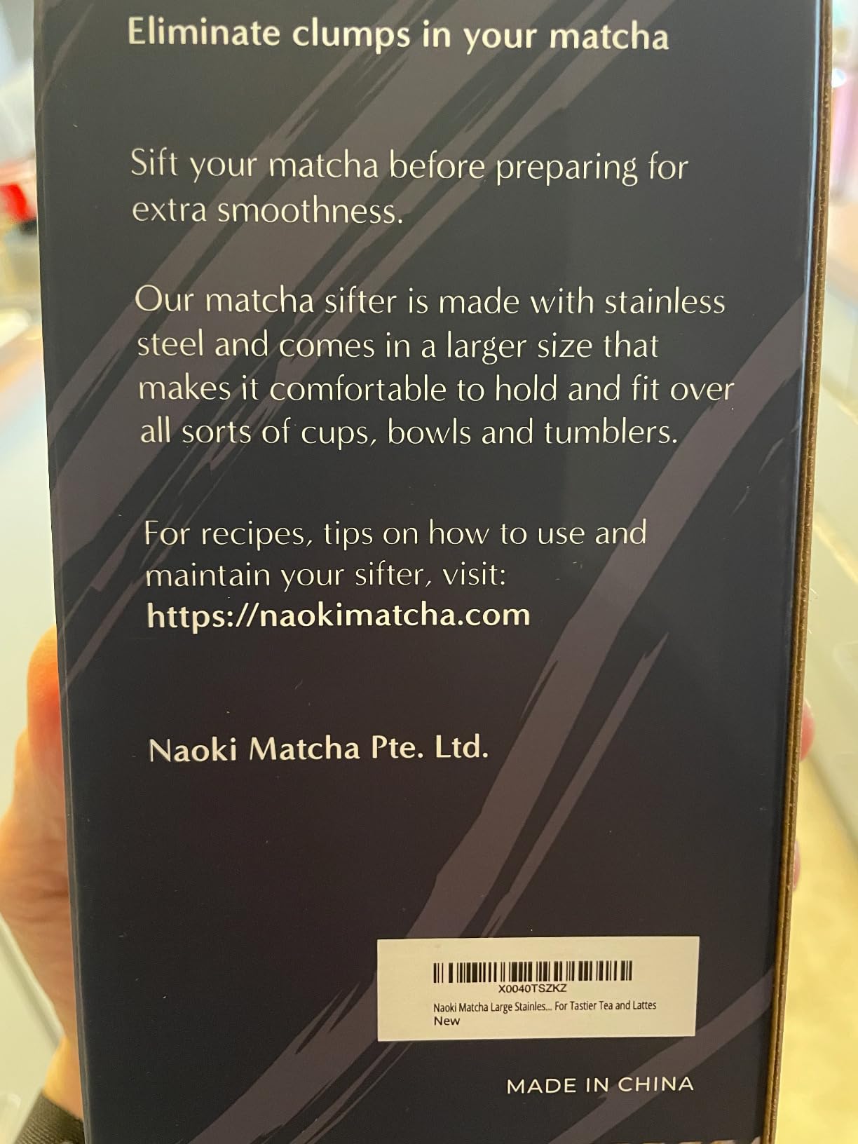 Naoki Matcha Large Stainless Steel Matcha Tea Sifter with Handle Matcha Set customer photo 1