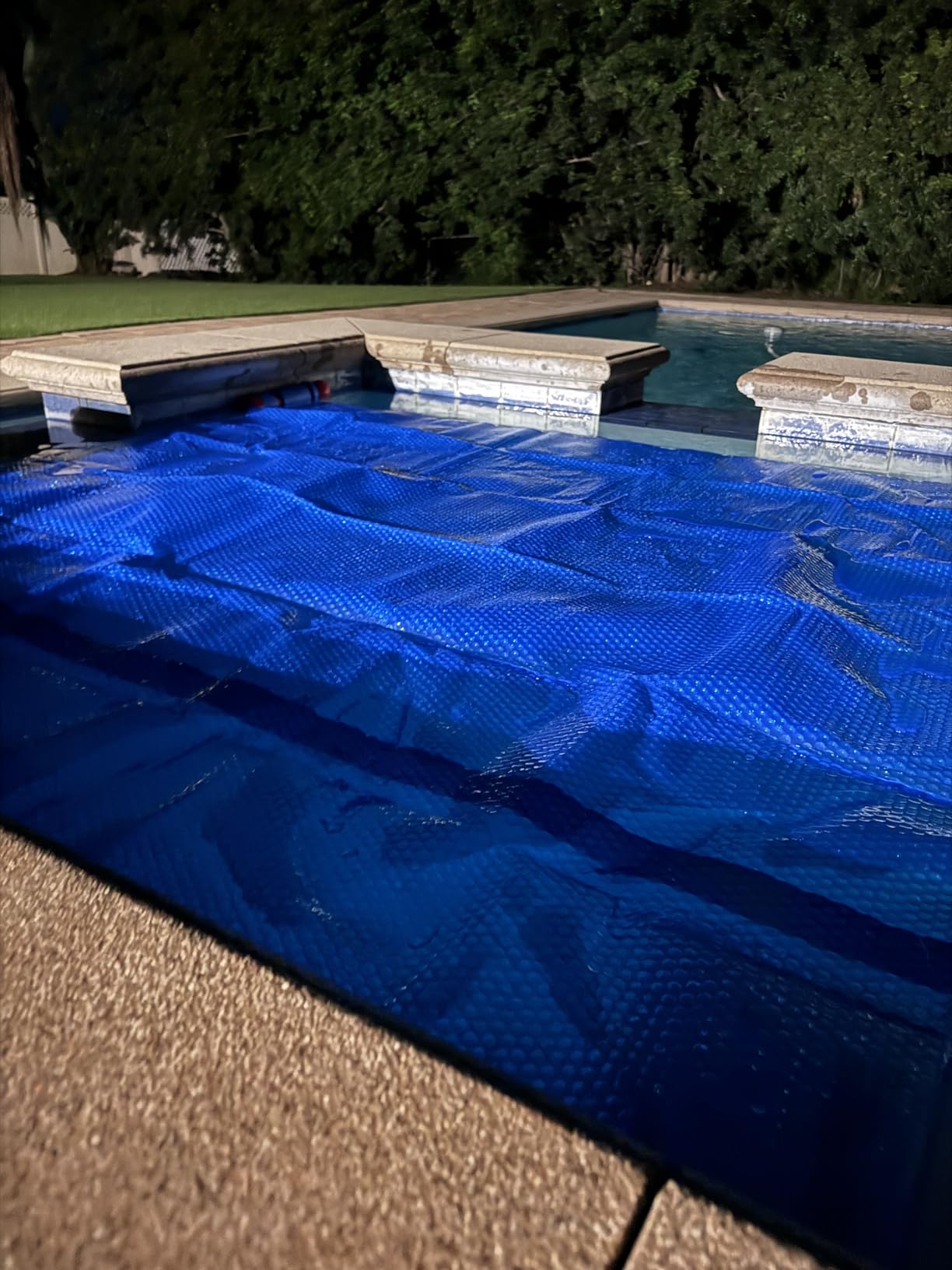 BigXwell Solar Pool Cover, 12Mil Round 18 Foot Solar Blanket for Above-Ground and In-Ground Pools, Swimming Pool, Blue 1200Series (Round 18 FT) customer photo 1