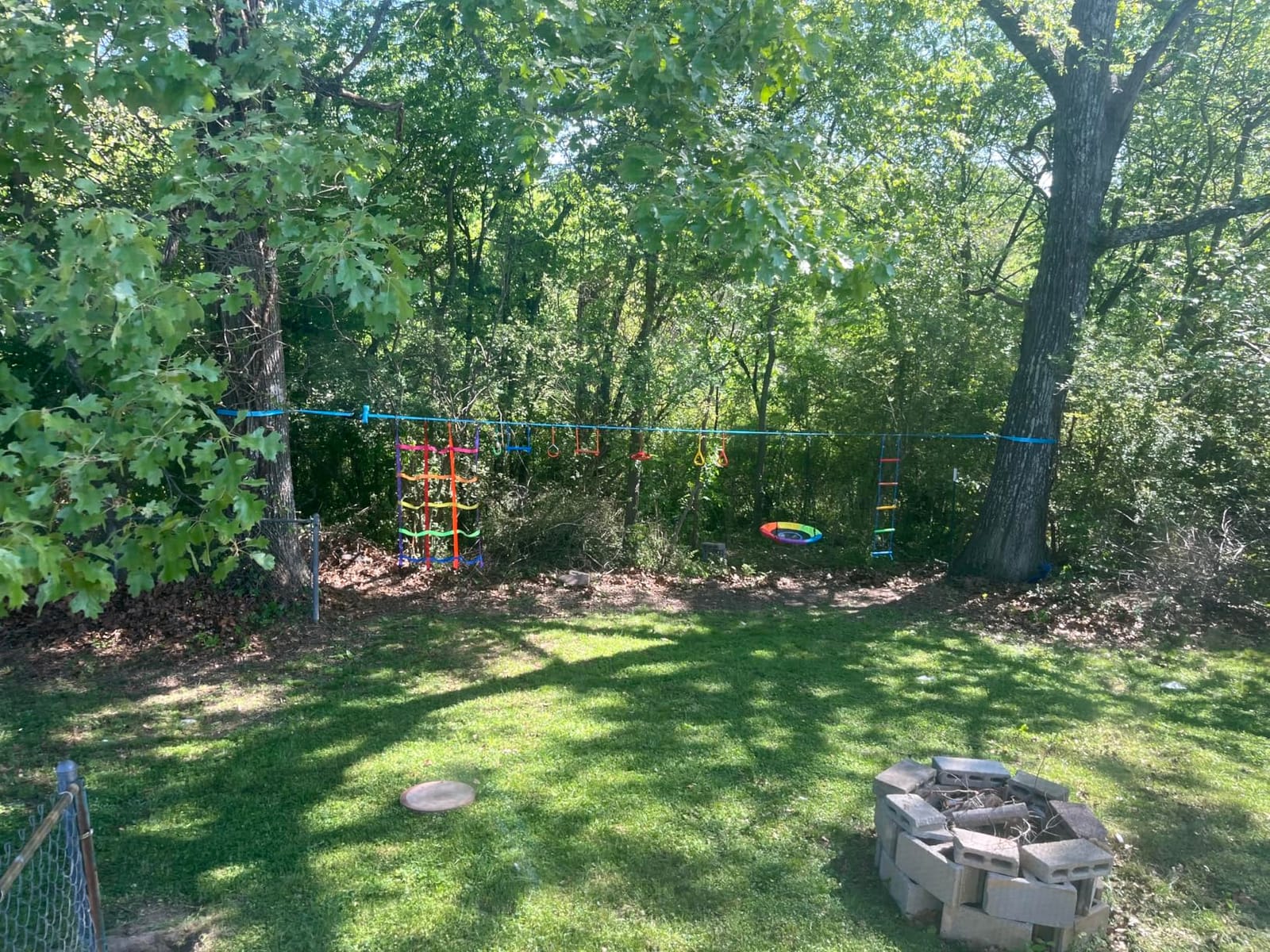 Hapfan 50 ft Ninja Warrior Obstacle Course Swing Set for Kids Outside customer photo 1
