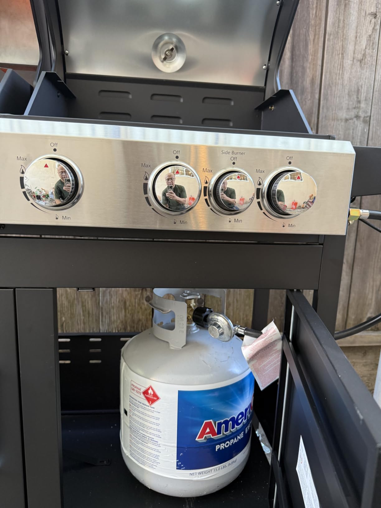 Sophia & William Charcoal and Gas Grill Combo with Side Burner, Dual Fuel customer photo 1