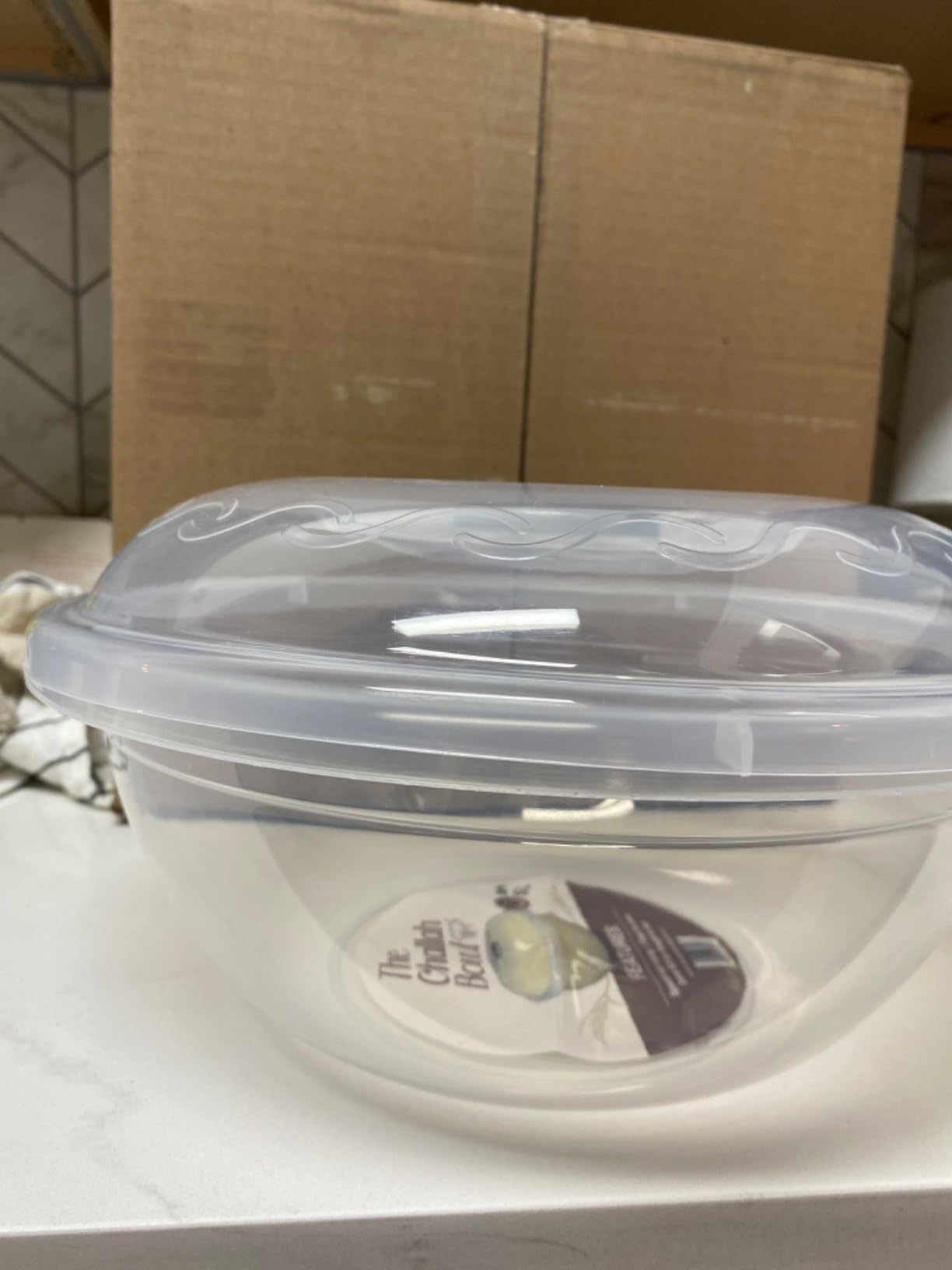 The Challah Bowl with Lid - Dough Riser - Proofer - Plastic Bowl with Cover/Lid - Extra Large 10 Liters - can fit 5Lbs of flour - Non Stick - Perfect Rise Every Time - Great Challah Bakes, Gift Idea customer photo 2