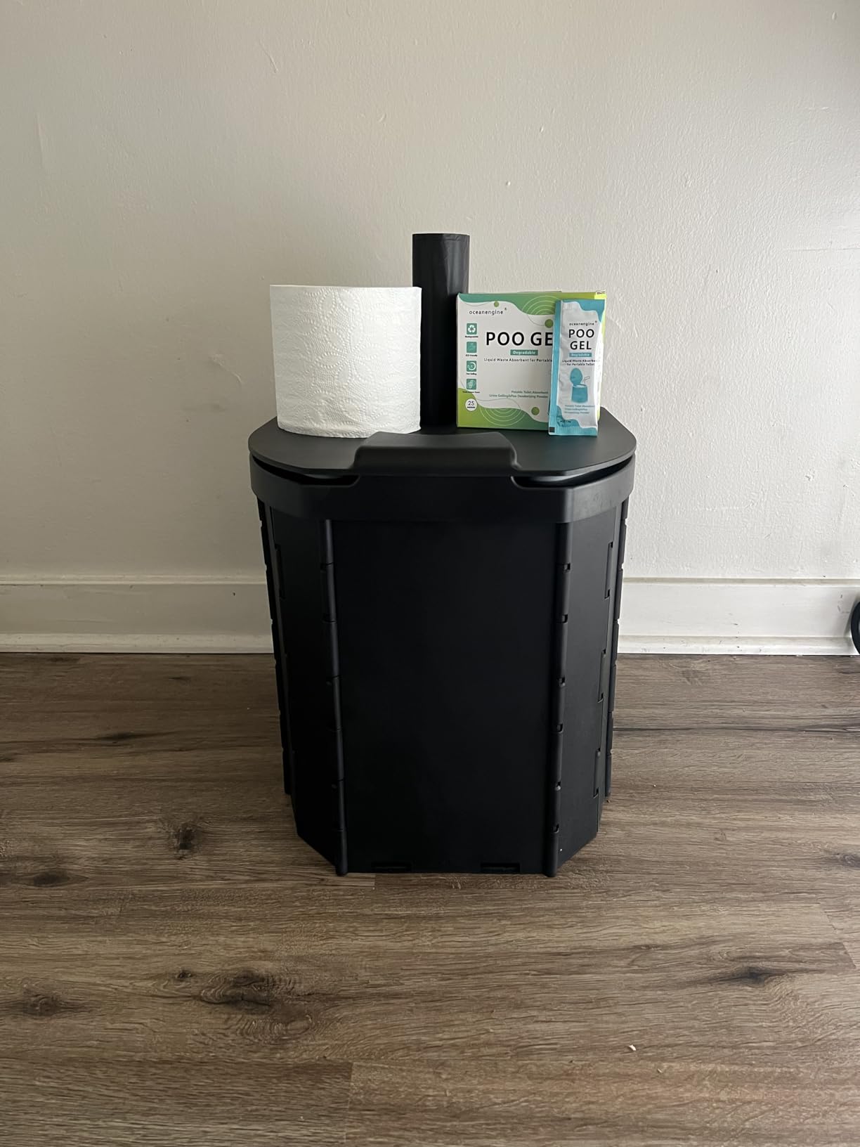 Portable Toilet, Upgraded 15'' toilet With Removable Paper Holder, Camping Toilet With A Load Capacity Of 450 Lbs customer photo 1