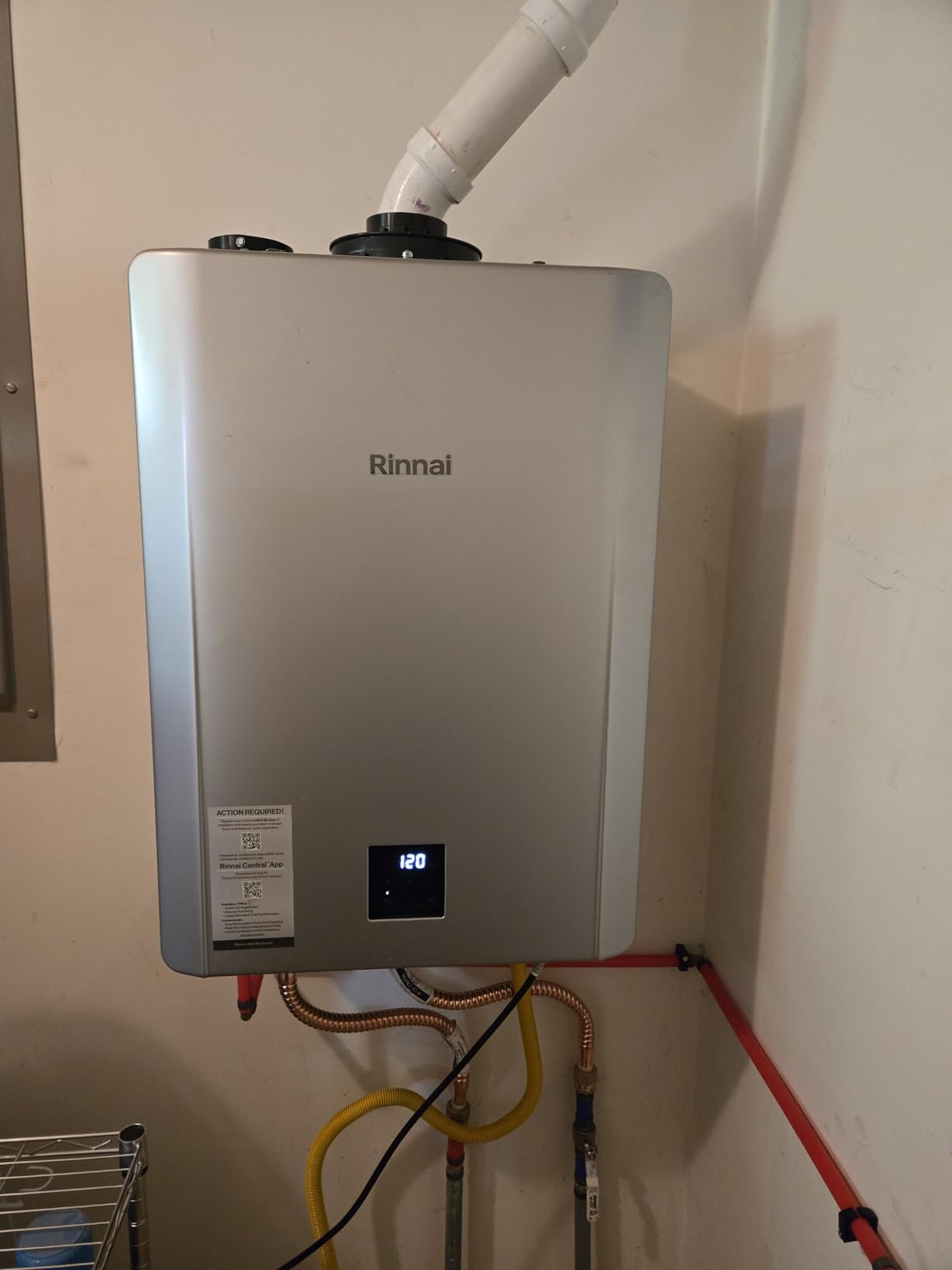 Rinnai RX160iN Condensing Smart Sense Tankless Water Heater | 9 GPM, 160k BTU, Natural Gas or Propane, Indoor/Outdoor Installation, Endless Hot Water customer photo 1