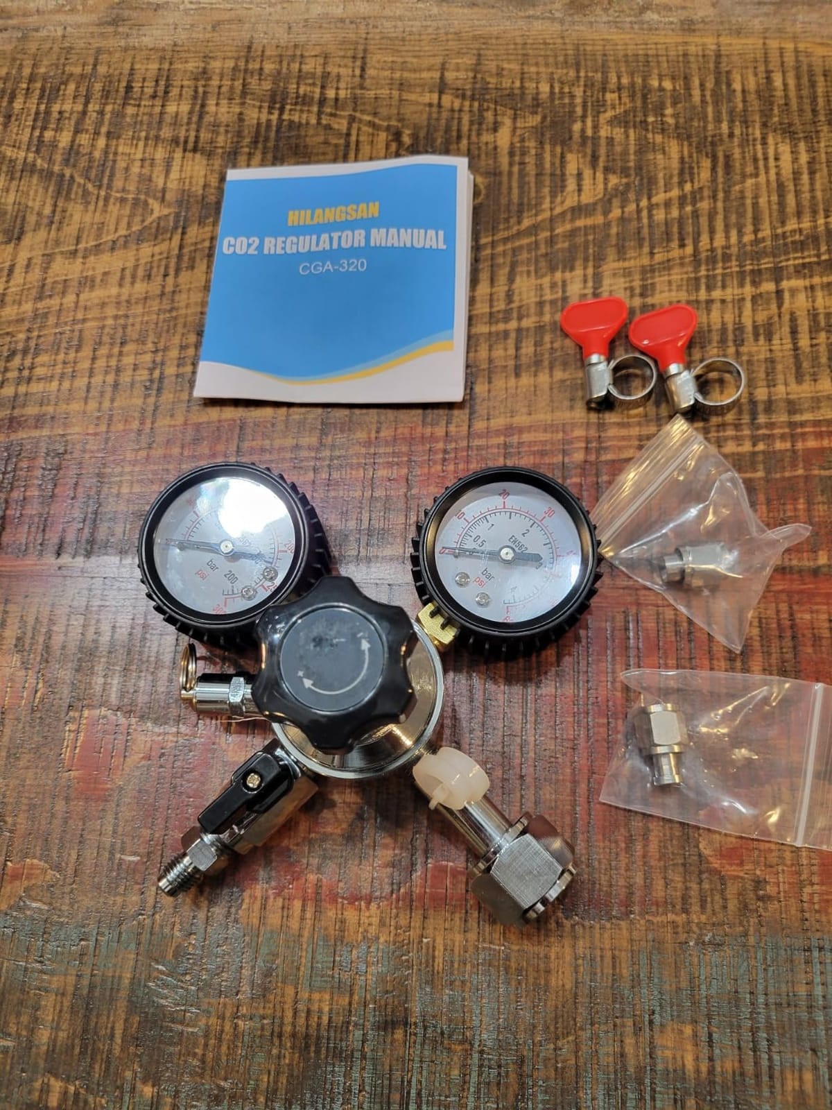 CO2 Regulator CO2 Regulator for Kegerator, Dual Stage Beer Keg Regulator customer photo 2