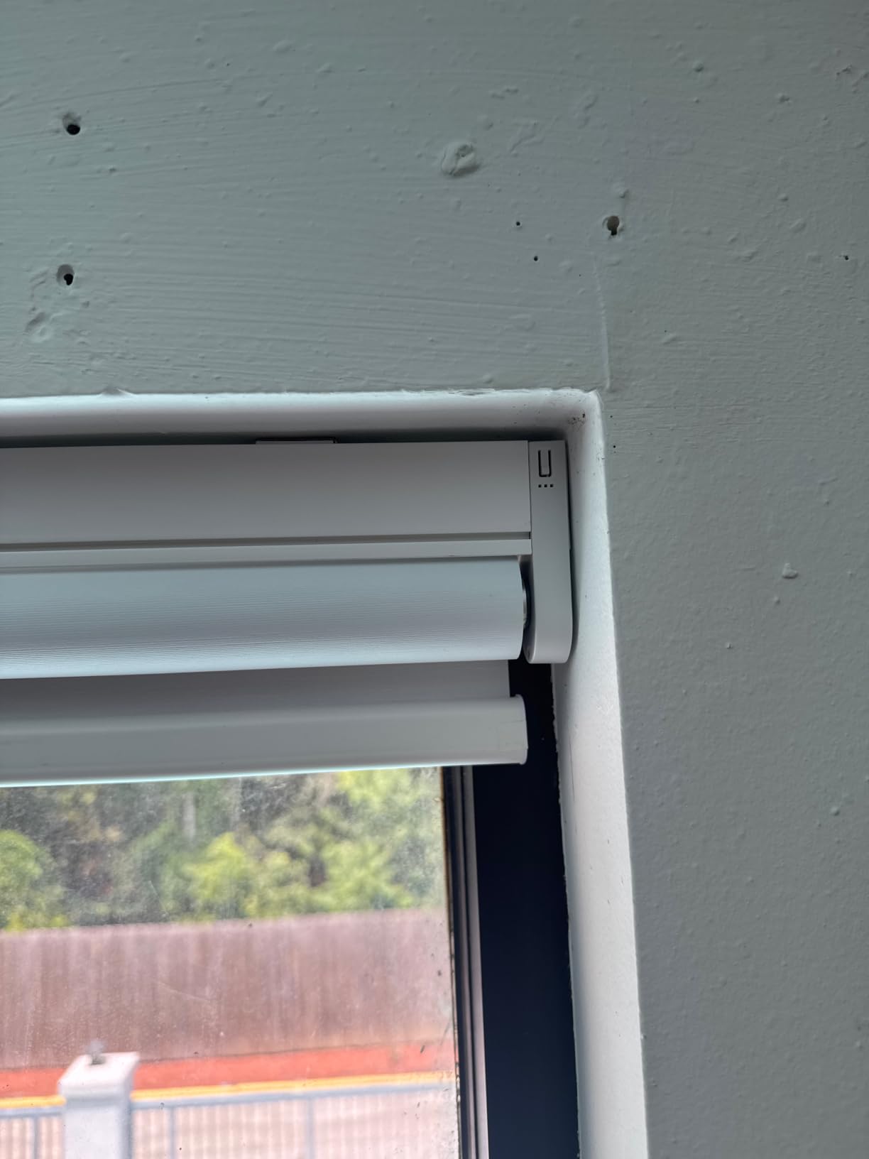 Motorized Blinds with Remote Roller Shades White, 34 x 72 customer photo 1