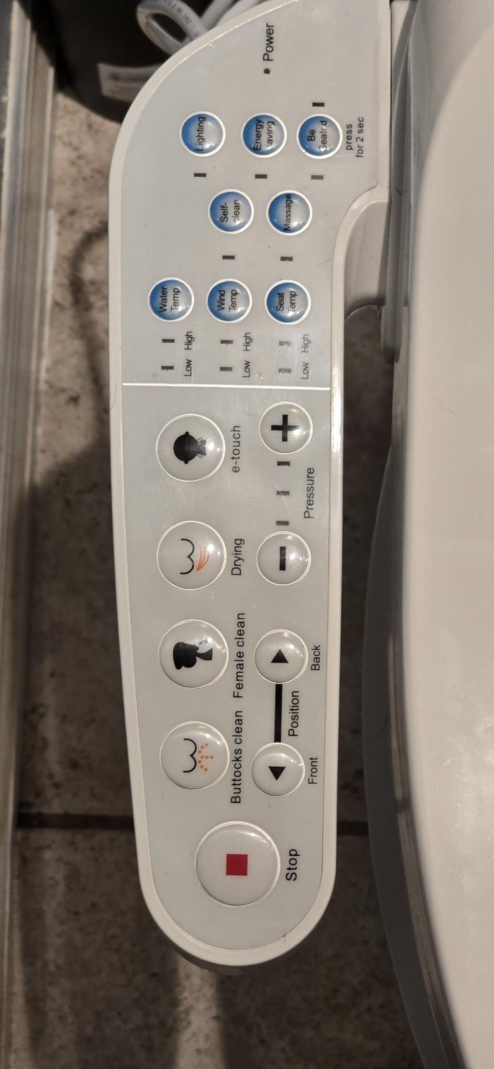 KERDE Electric Bidet Toilet Seat,Bidets For Existing Toilets,Rlongated,One-click Intelligent Operation, Warm Water Cleaning,Slow Close,Seat Cushion Keep Constant Temperature In Winter (Armrest) customer photo 1