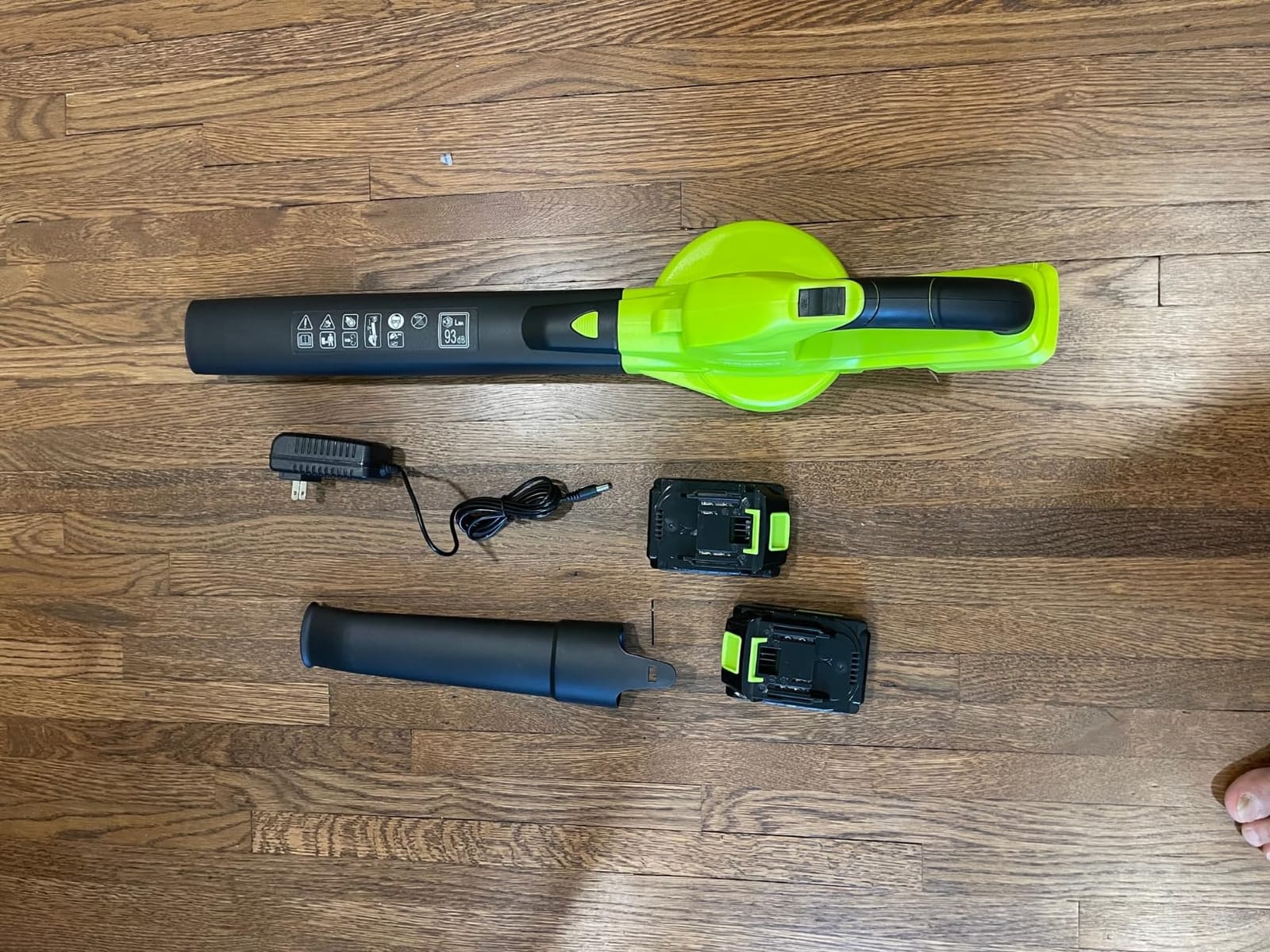 Leaf Blower Cordless with 2.0Ah Battery & Charger, 130MPH 180CFM High Speed customer photo 2