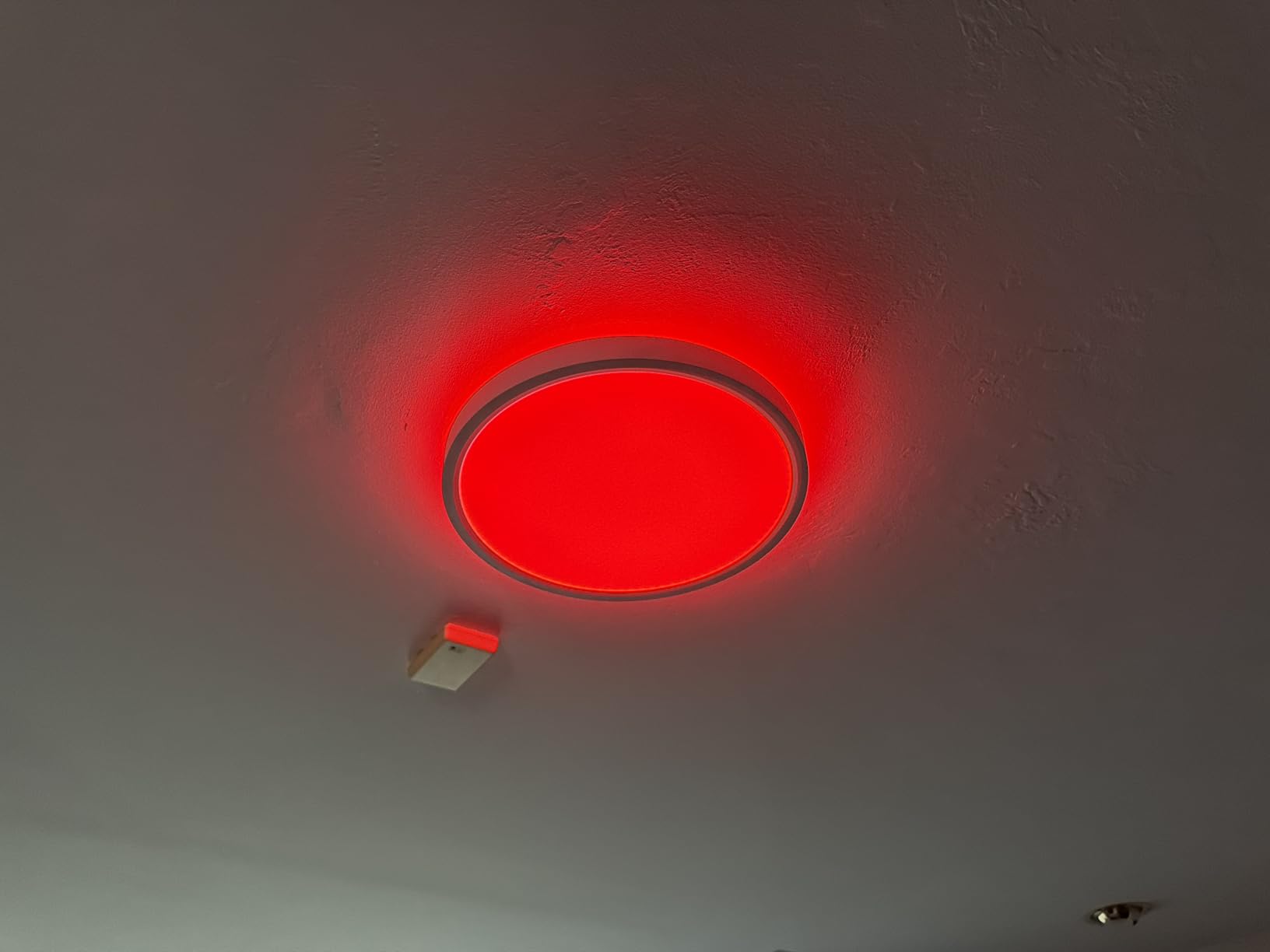 Govee Smart Ceiling Light, RGBIC 2400LM 2700K-6500K 12 Inch 1 Pack White | RGBIC LED Flush Ceiling Light Fixture, 2400LM DIY Colors, Works with Matter Alexa for Bedroom, Living Room customer photo 1
