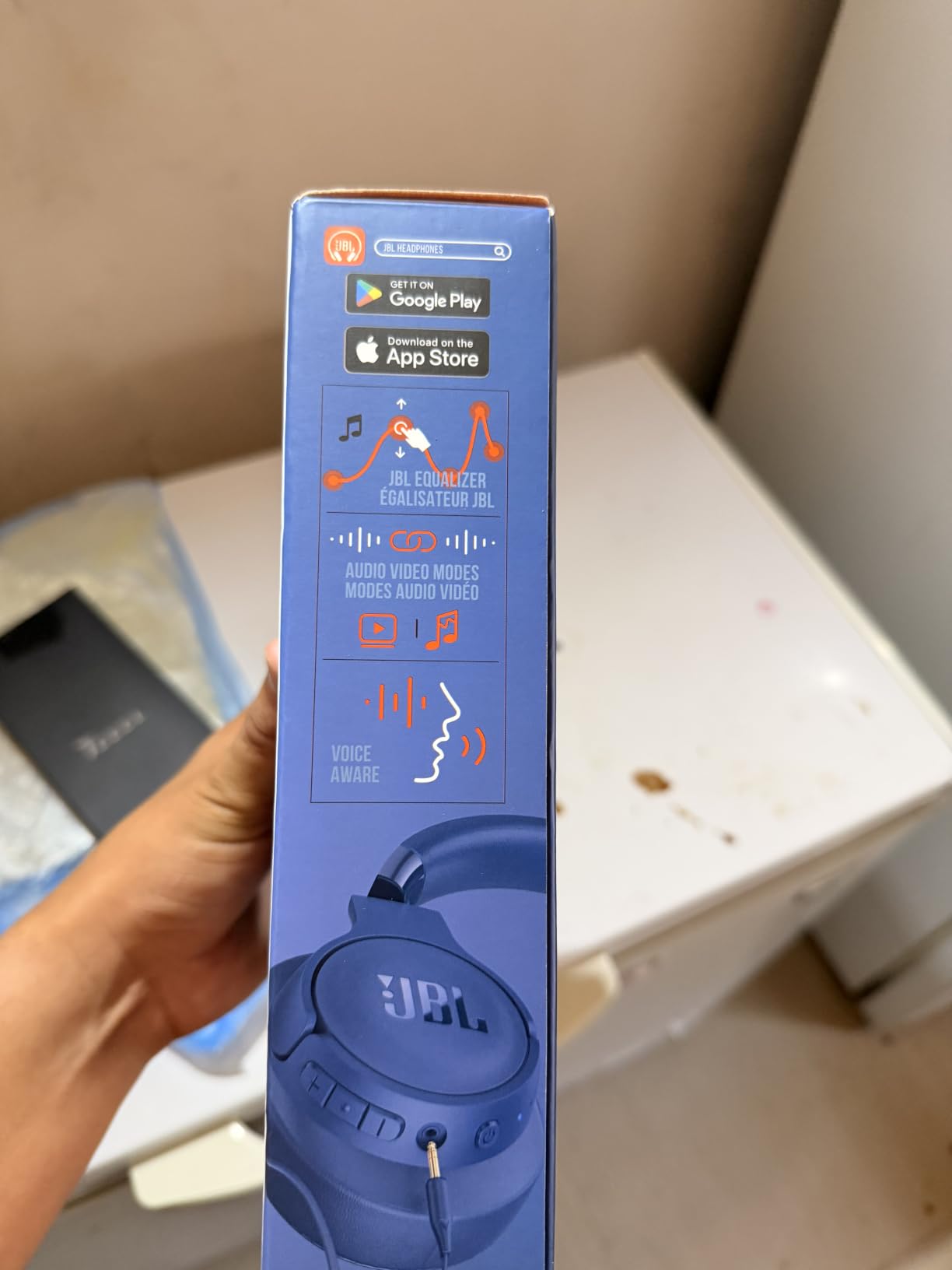 JBL Tune 720BT - Wireless Over-Ear Headphones - Blue customer photo 2