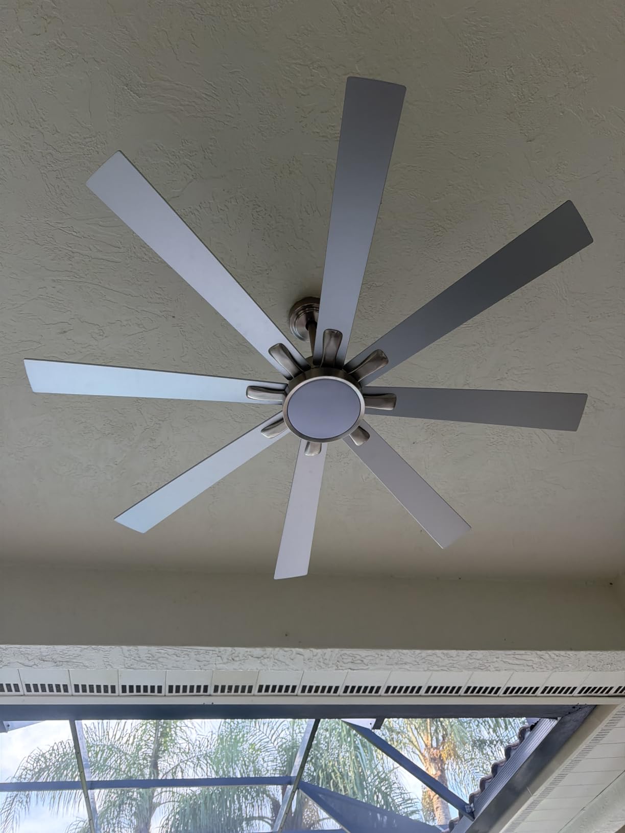 62 Inch Large Ceiling Fans with Lights and Remote, Wood/Black customer photo 2