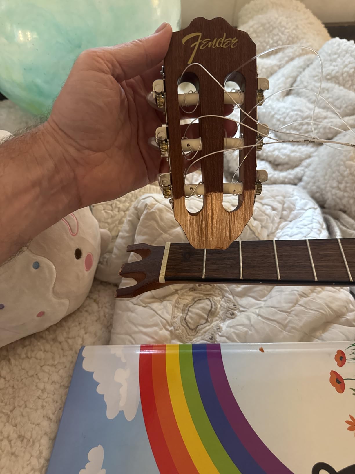 Fender FA-25N 3/4 Size Nylon String Acoustic Guitar, Beginner Guitar, with 2-Year Warranty, Perfect Beginner Guitar for Kids that is Easy on Fingers, Includes 3 Months of Free Lessons, Natural customer photo 1