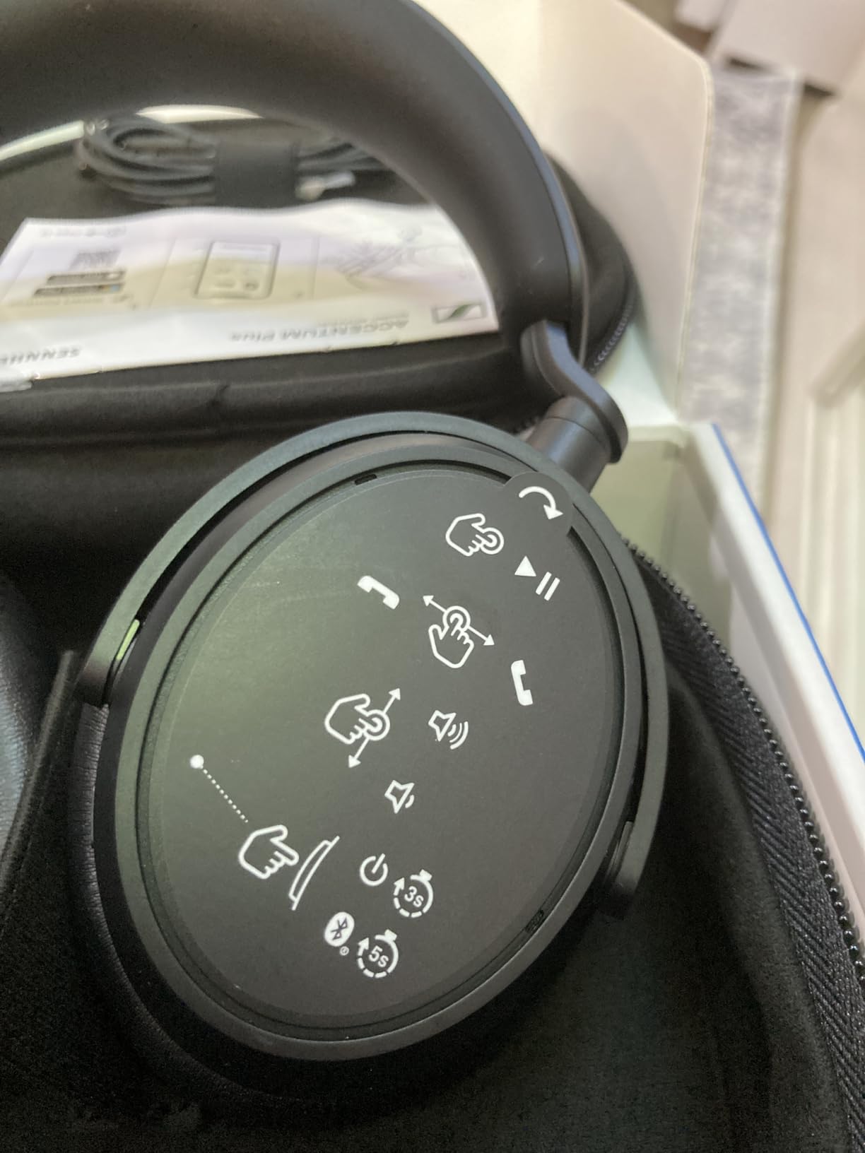 Sennheiser ACCENTUM Plus Wireless Headphones, ANC, 50 Hr Battery, White customer photo 1