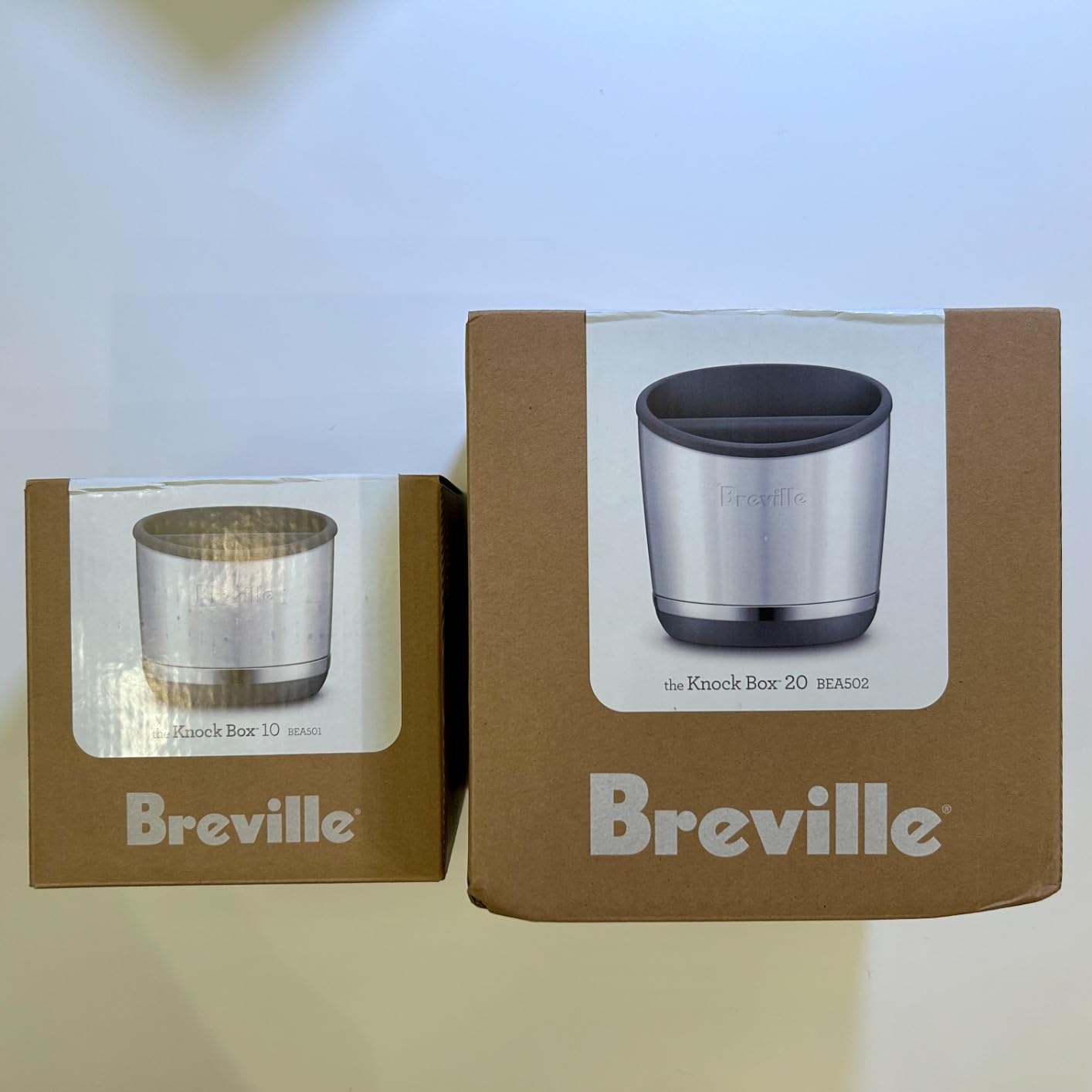 Breville BEA501BSS Knock Box 10 Espresso Accessory, Brushed Stainless Steel customer photo 1