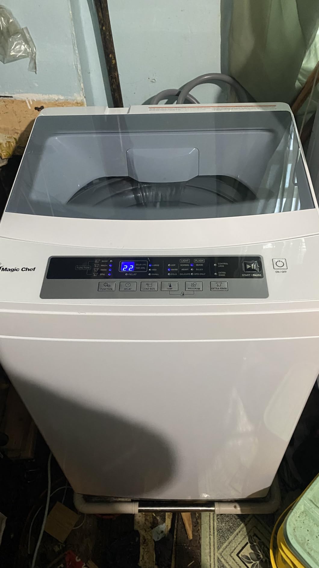 3.0 cu. ft. Compact Top Load Washer in White customer photo 1