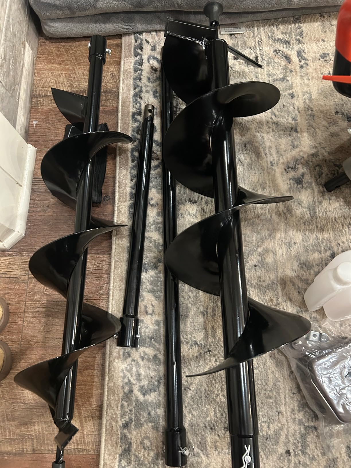72CC Gas Powered Post Hole Digger with 6 Drill Bits (6