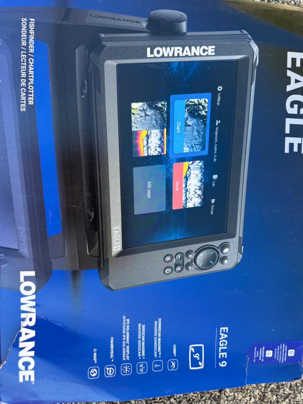 Lowrance Eagle Fish Finder, 4-to-9-inch, Sonar and C-MAP Options customer photo 2