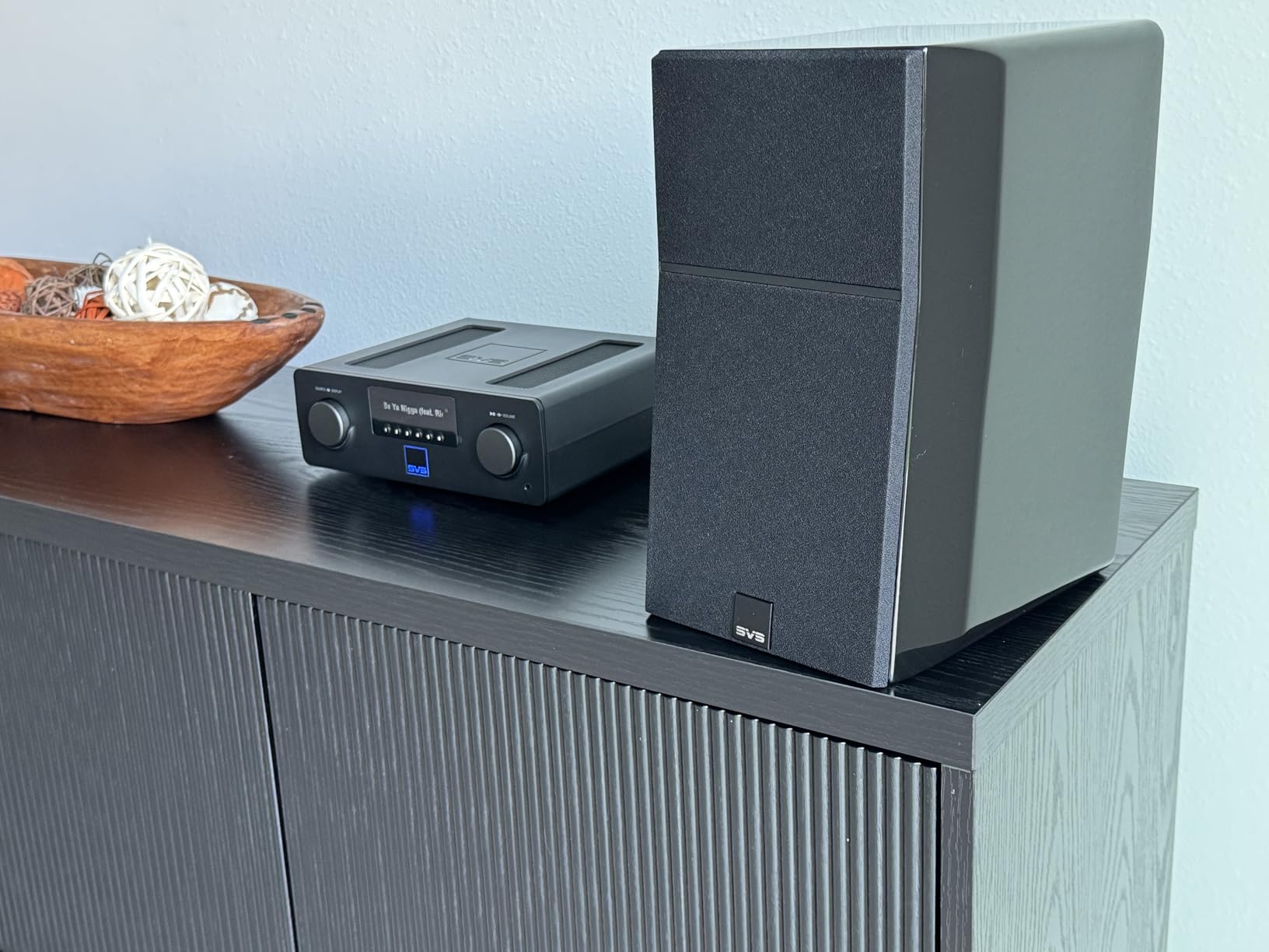 SVS Ultra Evolution Nano Bookshelf Speakers - Pair (Piano Gloss Black) customer photo 2